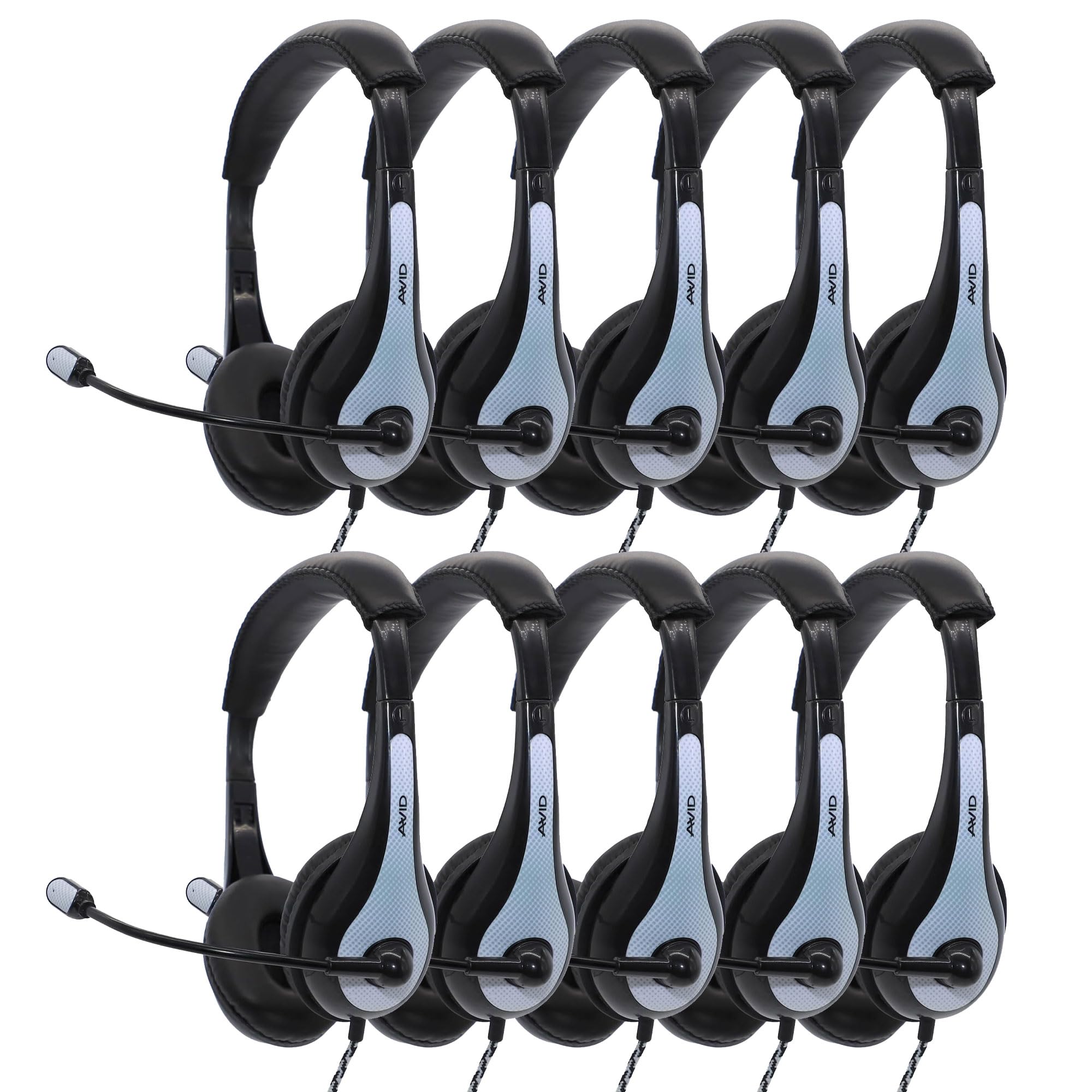 Foto 2 pulgar | Auriculares Estéreo Externos Avid Ae-36 Blancos Con Micrófono Boom (x10) - Venta Internacional.