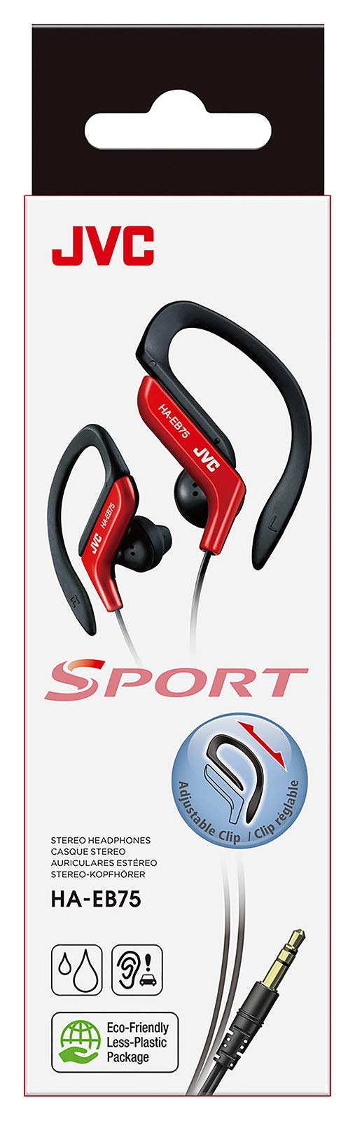 Foto 7 pulgar | Auriculares Deportivos Jvc Haeb75r Rojos Pequeños - Venta Internacional.