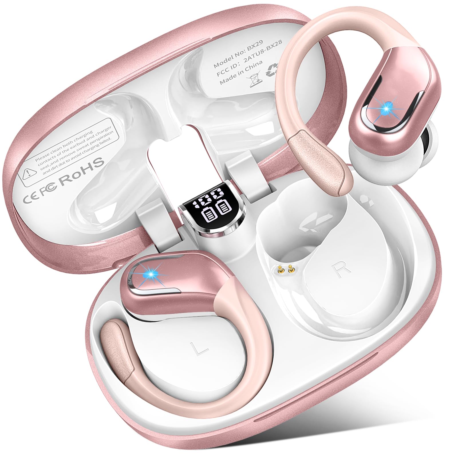 Foto 2 pulgar | Auriculares Inalámbricos Ltinist Bx29 Bluetooth 5.4 75 Horas Oro Rosa - Venta Internacional.