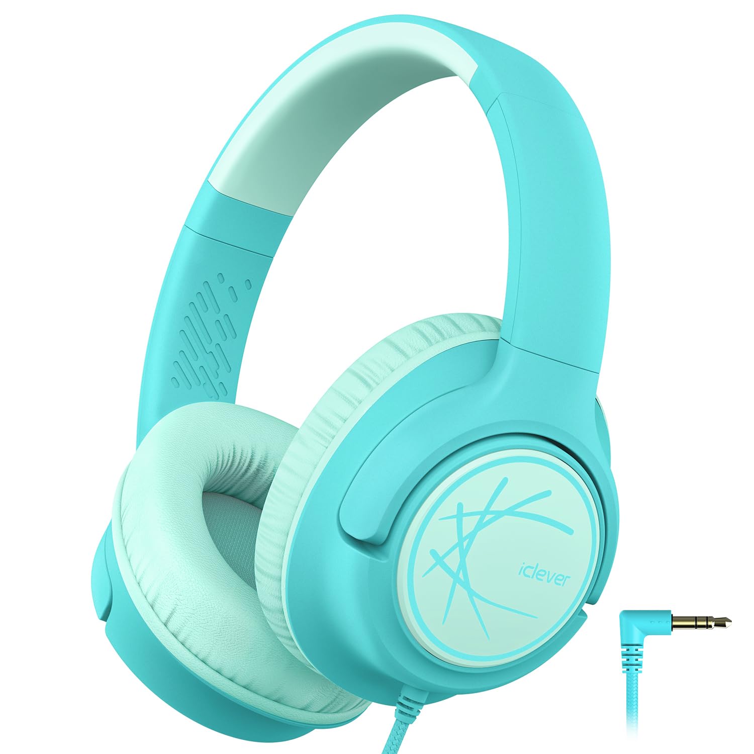 Foto 1 | Auriculares Iclever Kids Con Cable De 85 Dba  Volumen Seguro  Color Verde - Venta Internacional.