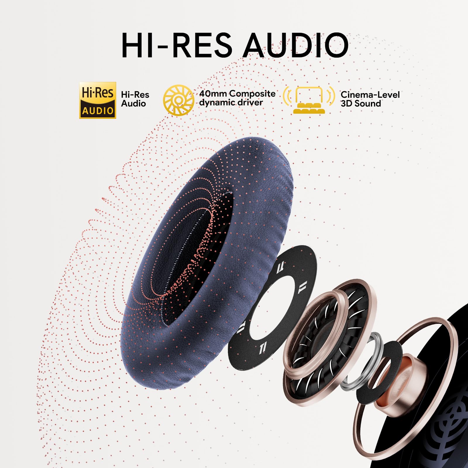Foto 7 pulgar | Auriculares Bluetooth Qcy H3 Anc Para Colocar Sobre Las Orejas Con Micrófono 60h  Color Azul - Venta Internacional.