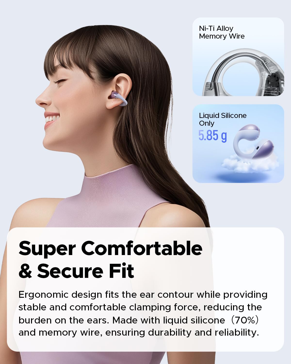 Foto 6 pulgar | Auriculares Inalámbricos Soundpeats Pearlclip Pro Ear Ultra Open - Venta Internacional.