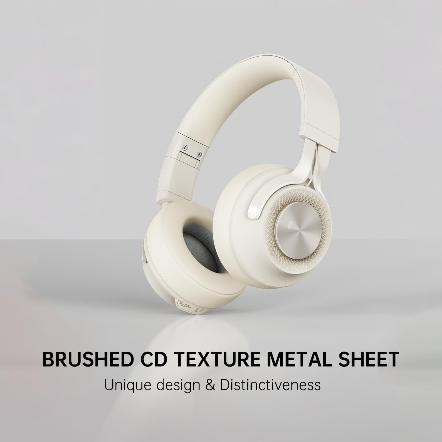 Foto 3 pulgar | Auriculares Bluetooth Fingertime Over-ear 60h Playtime Beige - Venta Internacional.