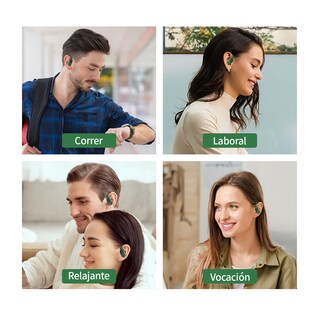 Foto 5 | Audífonos Inalámbricos Bluetooth con Doble Led Pantalla Digital Y Micrófono Verde