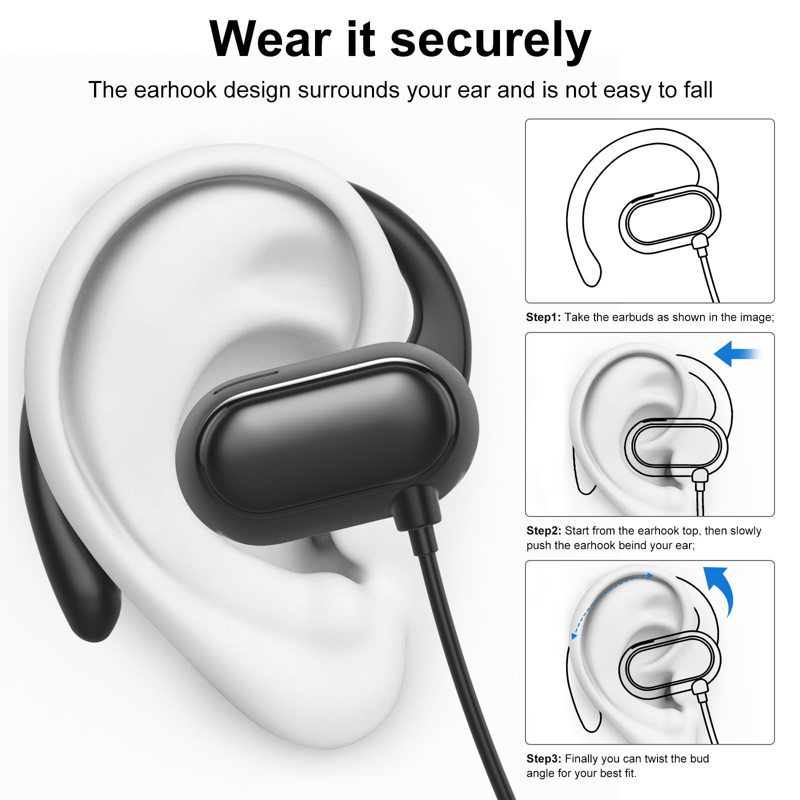Foto 7 | Auriculares Supraaurales Usb C Jelanry Con Micrófono Para Deportes - Venta Internacional.