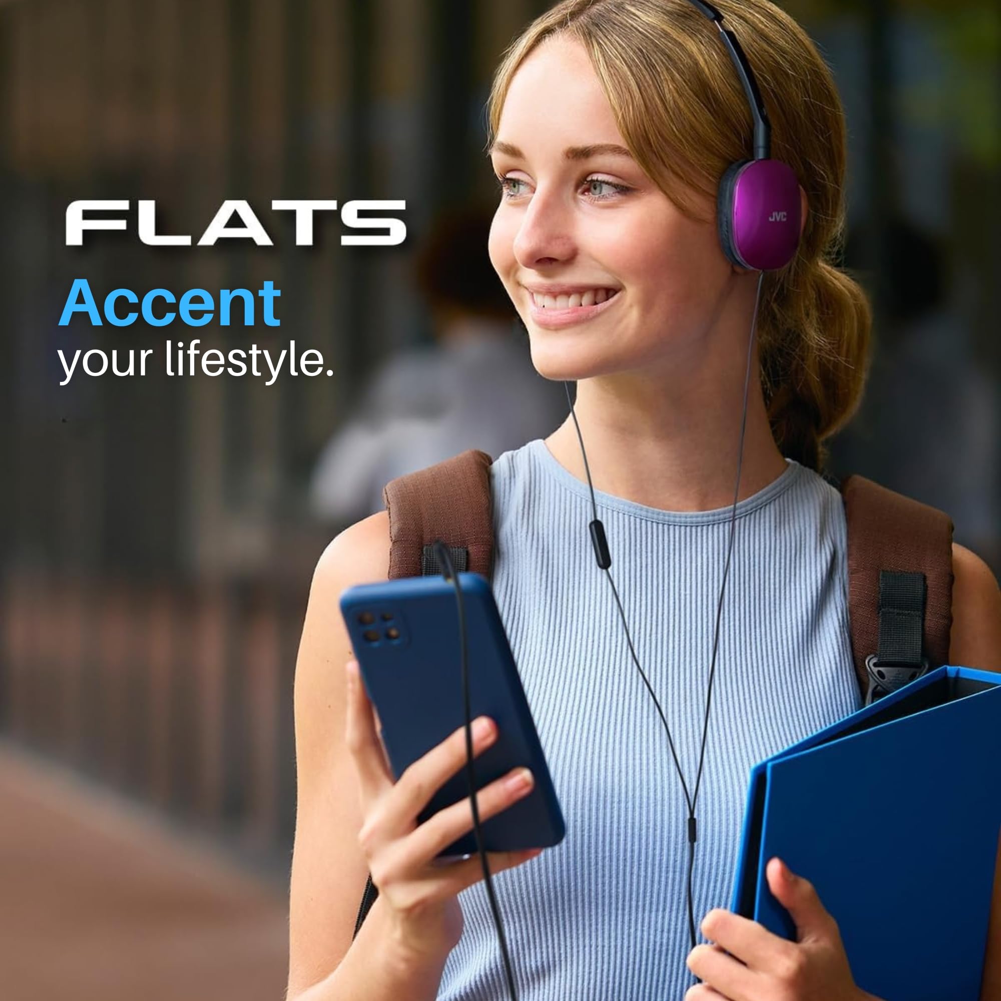 Foto 4 pulgar | Auriculares Jvc Flats  Supraaurales  Con Cable  Planos  Plegables  Controlador De 30 Mm - Venta Internacional.