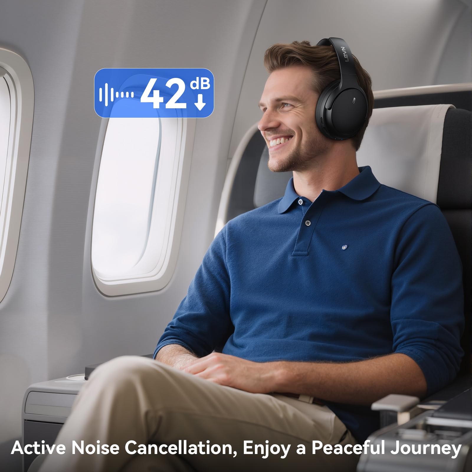 Foto 3 pulgar | Auriculares Levn Hybrid Con Cancelación Activa De Ruido Bluetooth 5.4 - Venta Internacional.