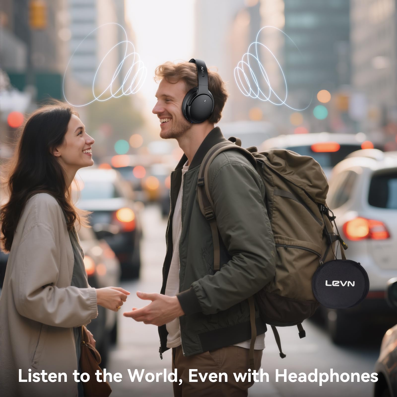 Foto 5 pulgar | Auriculares Levn Hybrid Con Cancelación Activa De Ruido Bluetooth 5.4 - Venta Internacional.