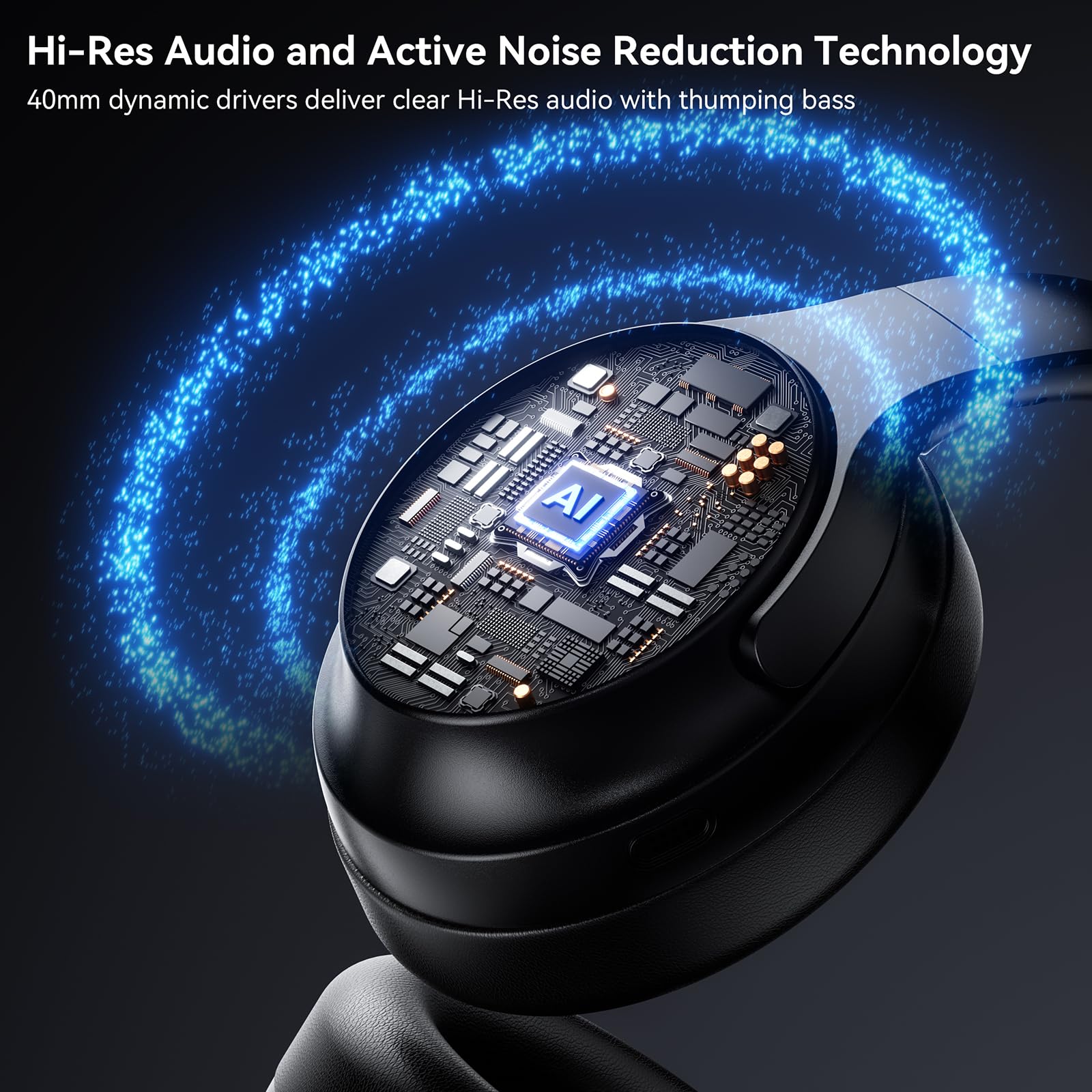 Foto 6 pulgar | Auriculares Levn Hybrid Con Cancelación Activa De Ruido Bluetooth 5.4 - Venta Internacional.