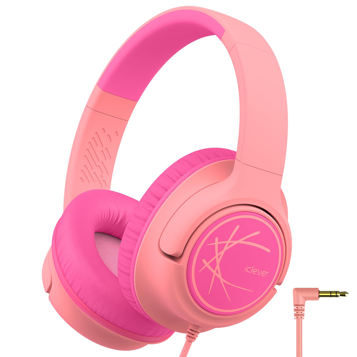 Foto 2 pulgar | Auriculares Iclever Kids Con Cable De 85 Dba  Volumen Seguro  Color Rosa - Venta Internacional.