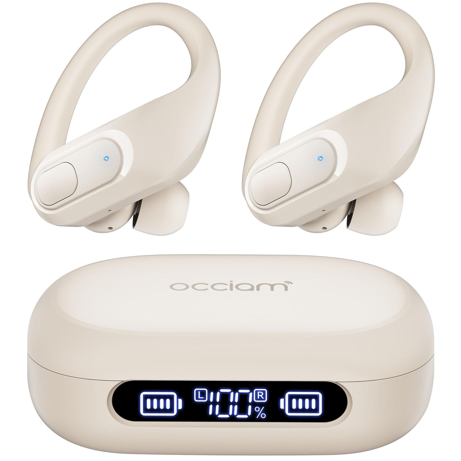Foto 2 pulgar | Auriculares Inalámbricos Bluetooth 5.3 Occiam Sport 96h Playback Ivory - Venta Internacional.