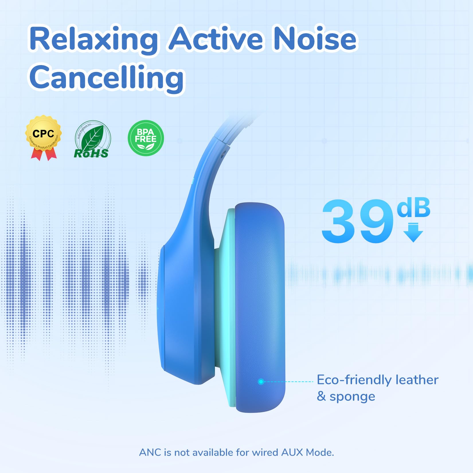 Foto 3 pulgar | Auriculares Earfun K4nc Con Cancelación Activa De Ruido Para Niños 120h - Venta Internacional.