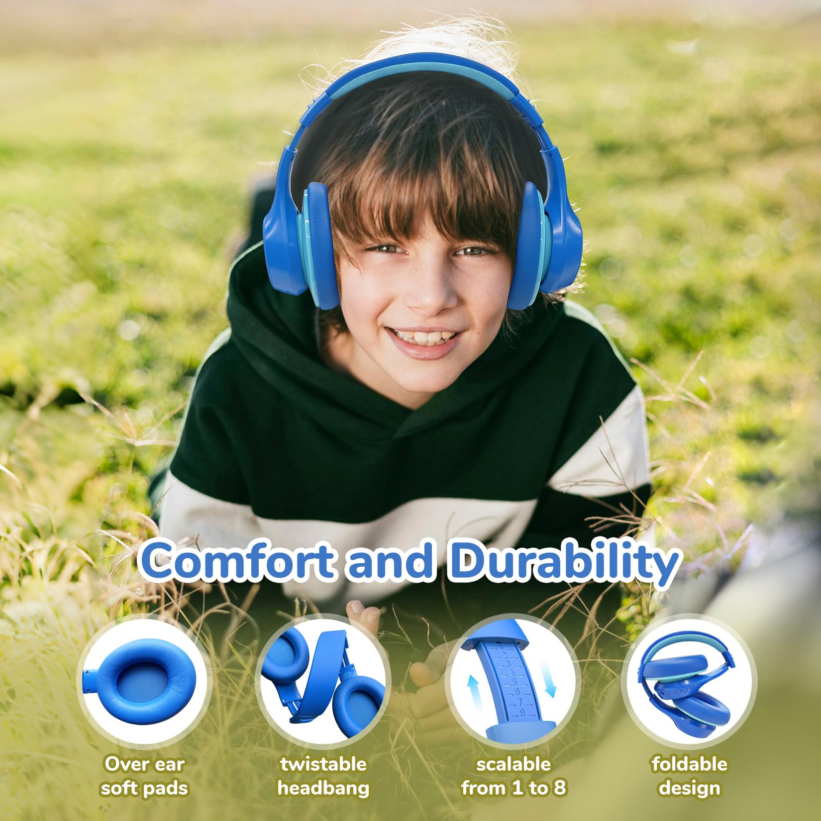 Foto 8 pulgar | Auriculares Earfun K4nc Con Cancelación Activa De Ruido Para Niños 120h - Venta Internacional.
