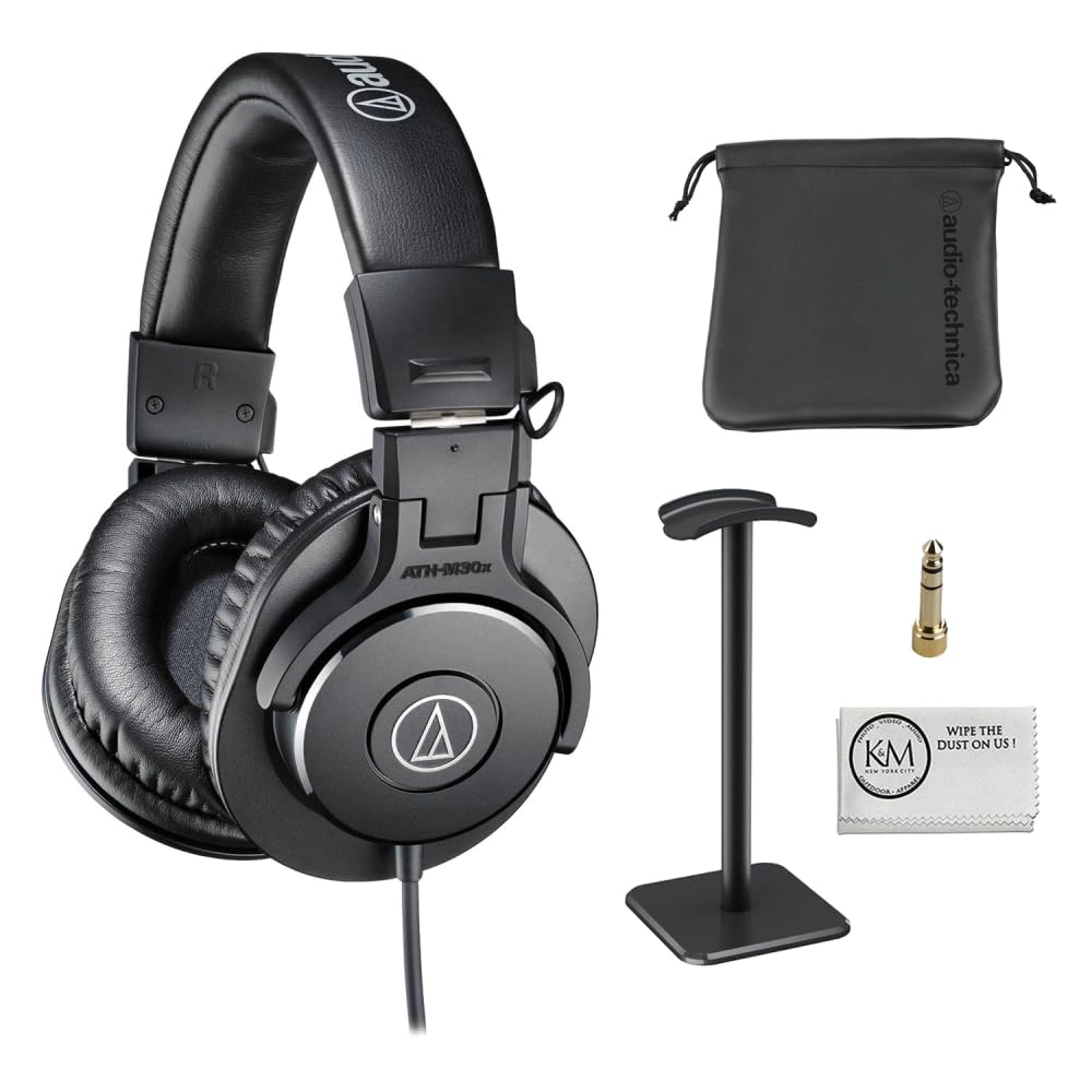 Foto 1 | Auriculares Con Monitor Audio-technica Ath-m30x Negros Con Soporte - Venta Internacional.