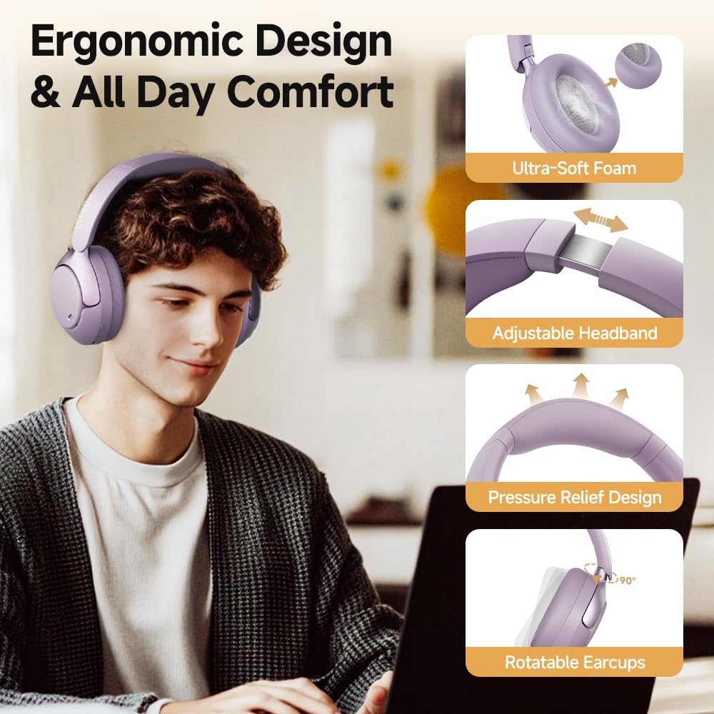 Foto 7 | Auriculares Inalámbricos Qcy H3 Pro Adaptive Anc Para Colocar Sobre Las Orejas - Venta Internacional.