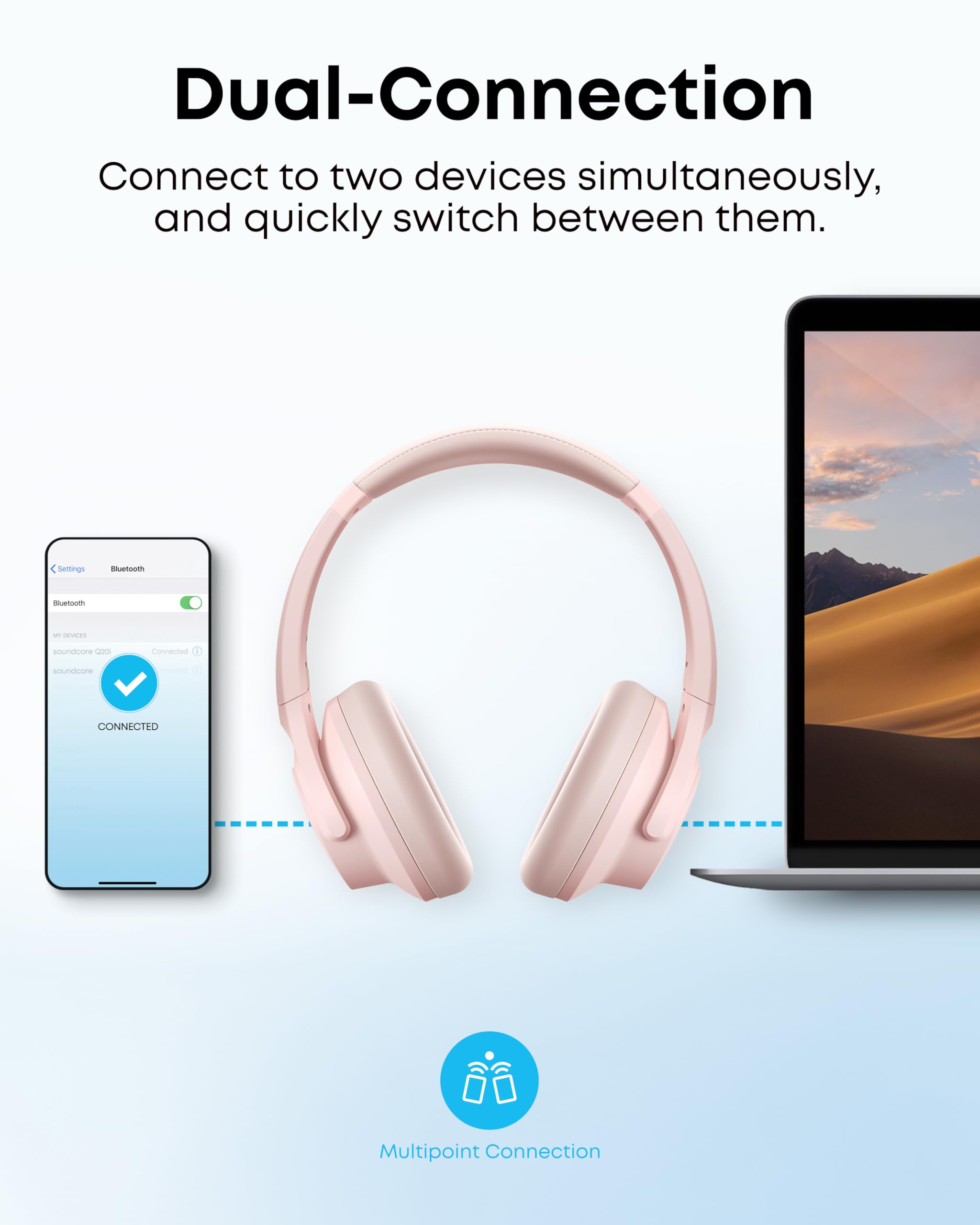 Foto 8 pulgar | Auriculares Soundcore Q20i Hybrid Con Cancelación Activa De Ruido - Venta Internacional.