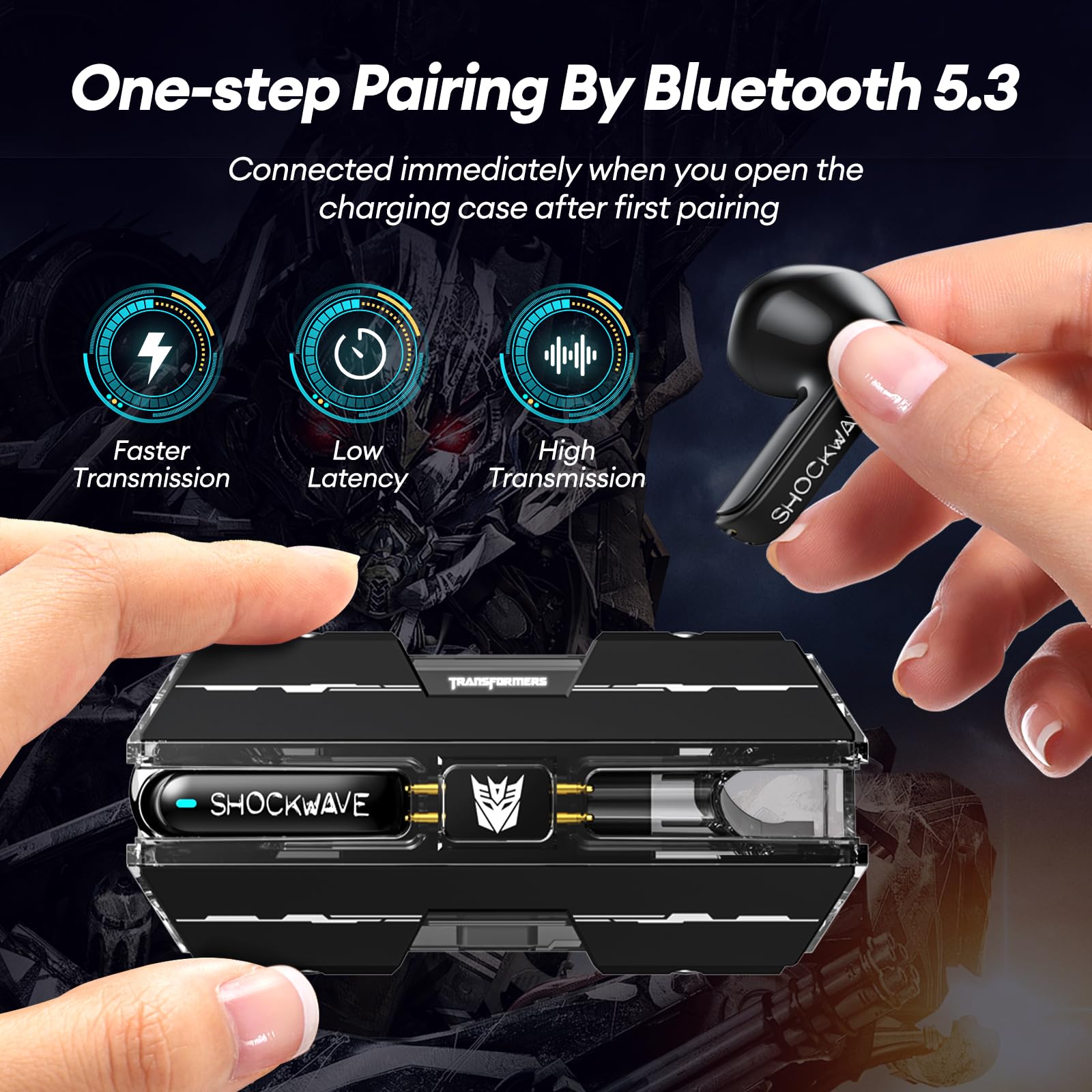 Foto 6 pulgar | Auriculares Inalámbricos True Transformers Tf-t01 Bluetooth 5.4 - Venta Internacional.