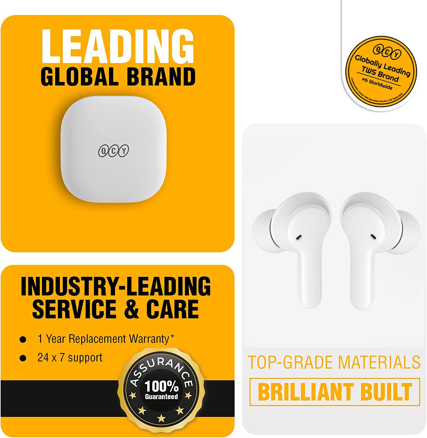 Foto 3 pulgar | Auriculares True Wireless Qcy T13 Bluetooth 5.1 40 Horas De Reproducción - Venta Internacional.