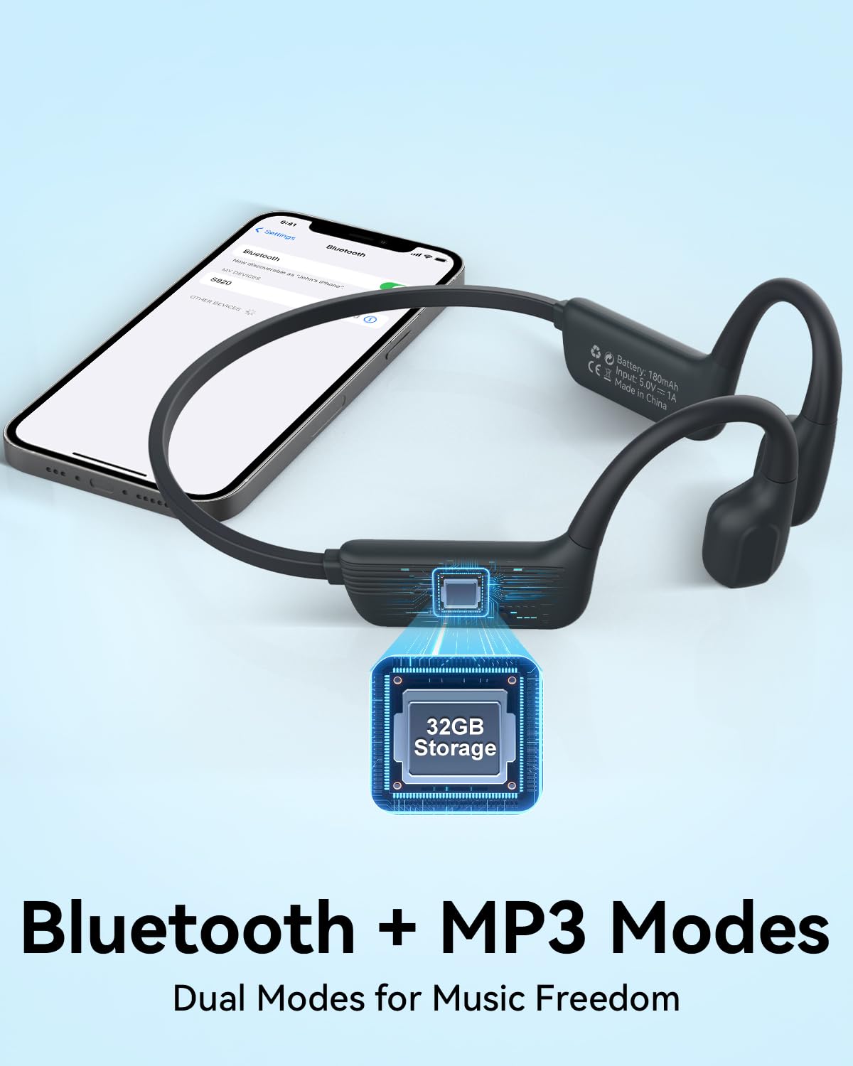 Foto 7 pulgar | Auriculares De Natación Monodeal Ip68 Impermeables Bluetooth 5.4 - Venta Internacional.