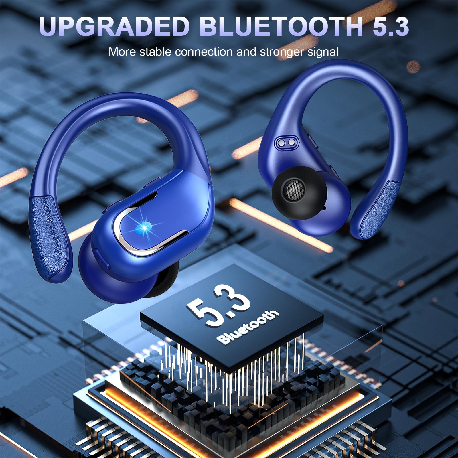 Foto 3 pulgar | Auriculares Inalámbricos Ltinist 75hrs Bluetooth 5.3 Ip7 Blue Sport - Venta Internacional.