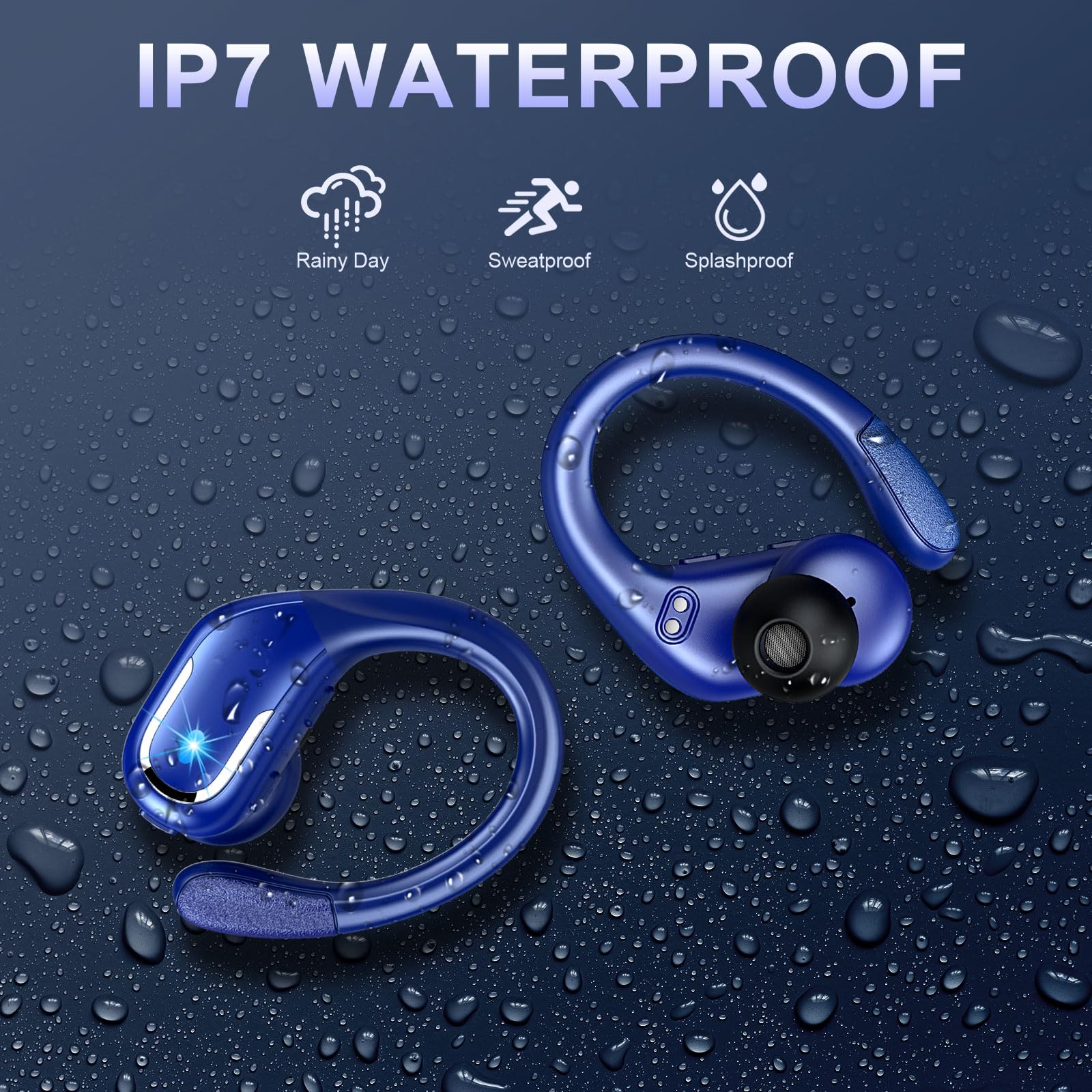 Foto 8 pulgar | Auriculares Inalámbricos Ltinist 75hrs Bluetooth 5.3 Ip7 Blue Sport - Venta Internacional.
