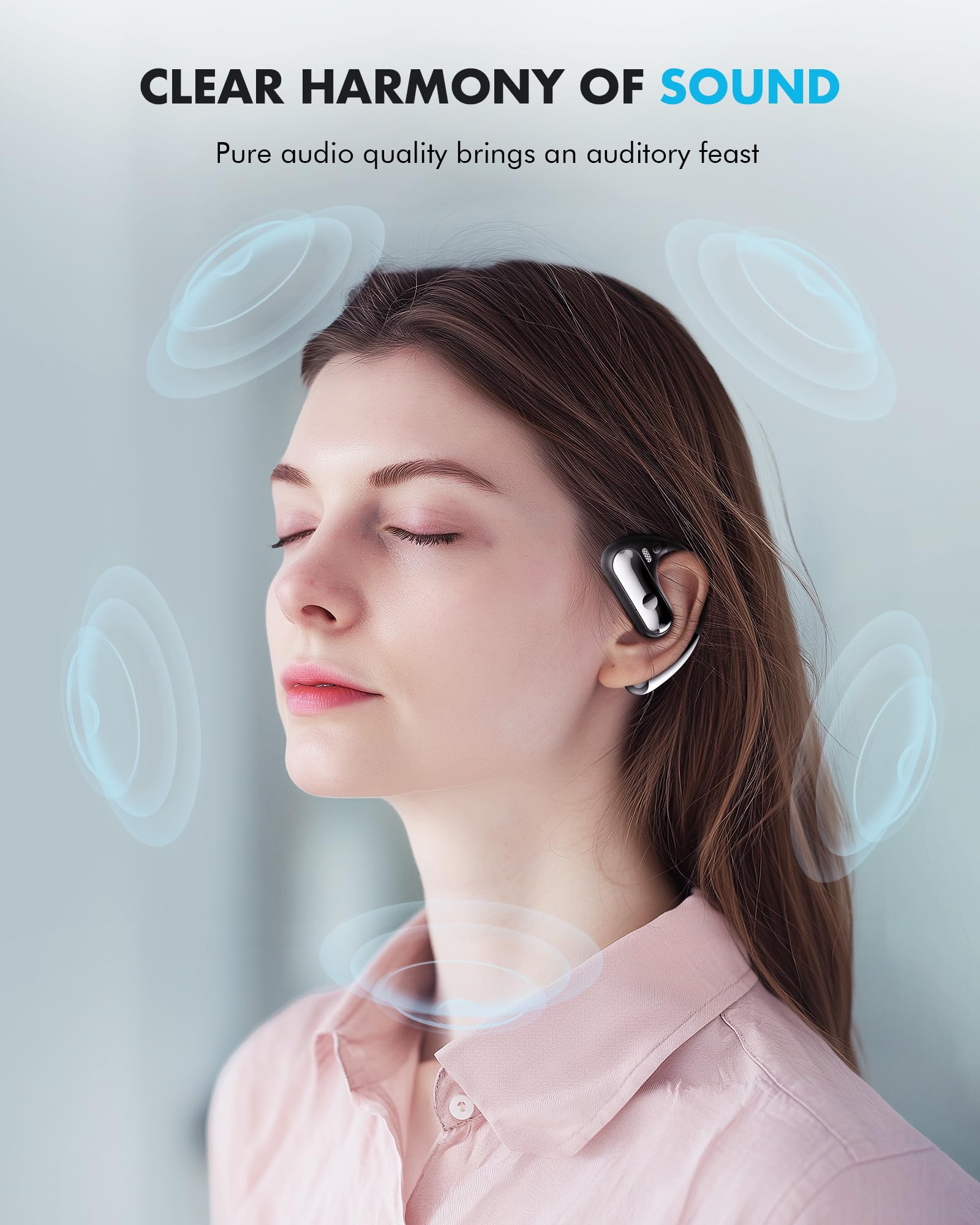 Foto 5 pulgar | Auriculares De Oído Abierto Boytond Ultra Comfort Bluetooth 5.3 Ipx7 - Venta Internacional.