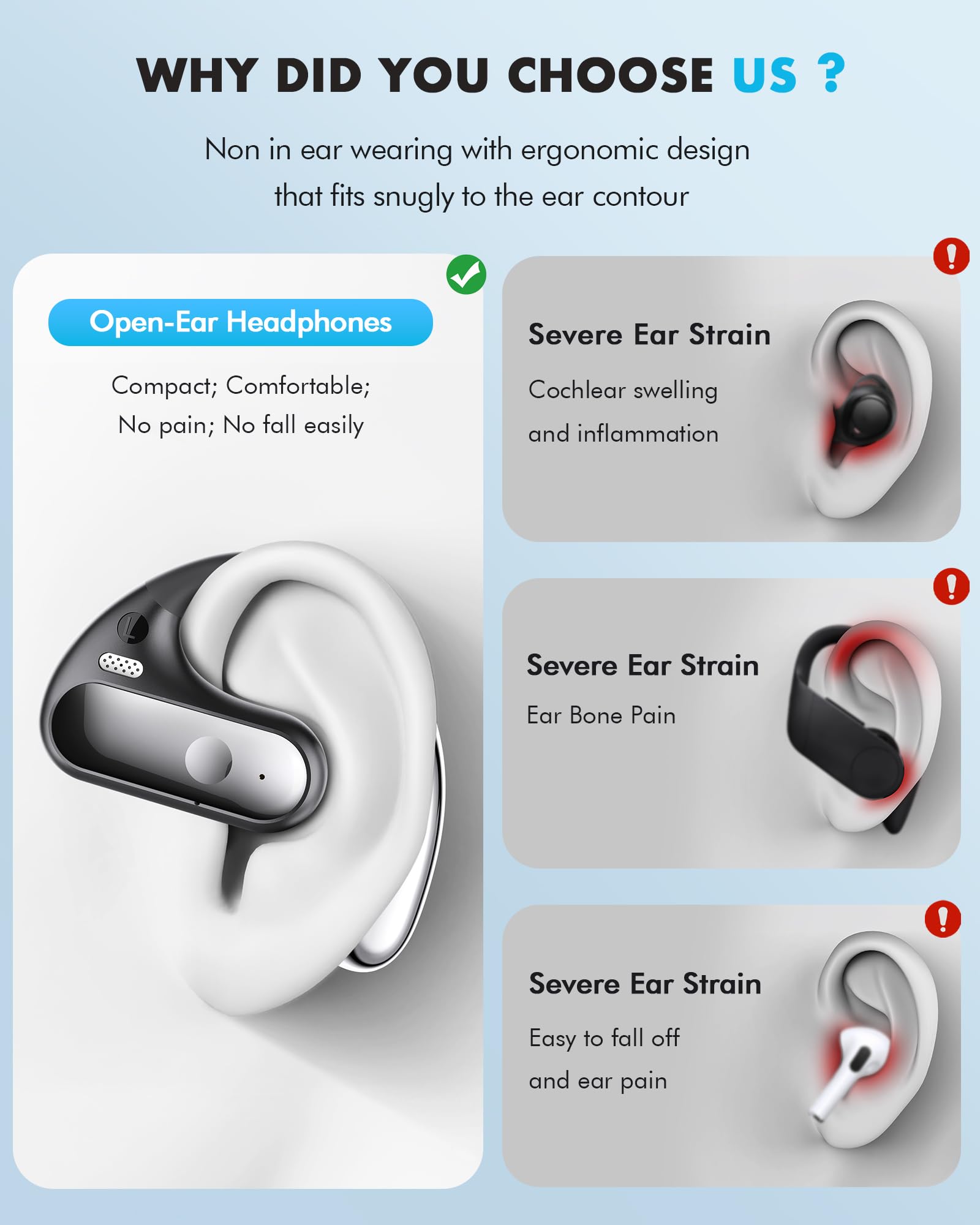Foto 6 pulgar | Auriculares De Oído Abierto Boytond Ultra Comfort Bluetooth 5.3 Ipx7 - Venta Internacional.