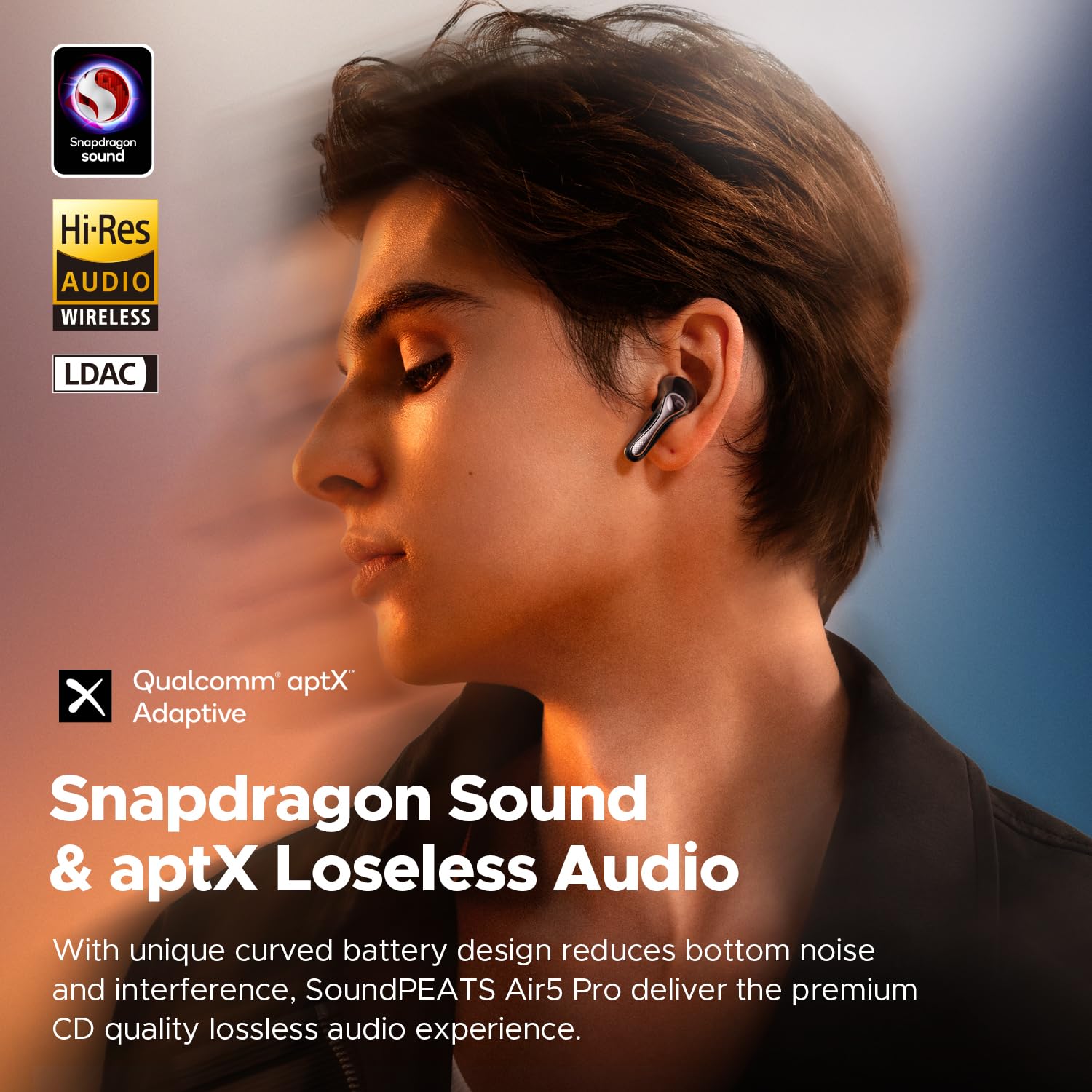 Foto 2 | Auriculares Inalámbricos Soundpeats Air5 Pro Con Cancelación De Ruido - Venta Internacional.