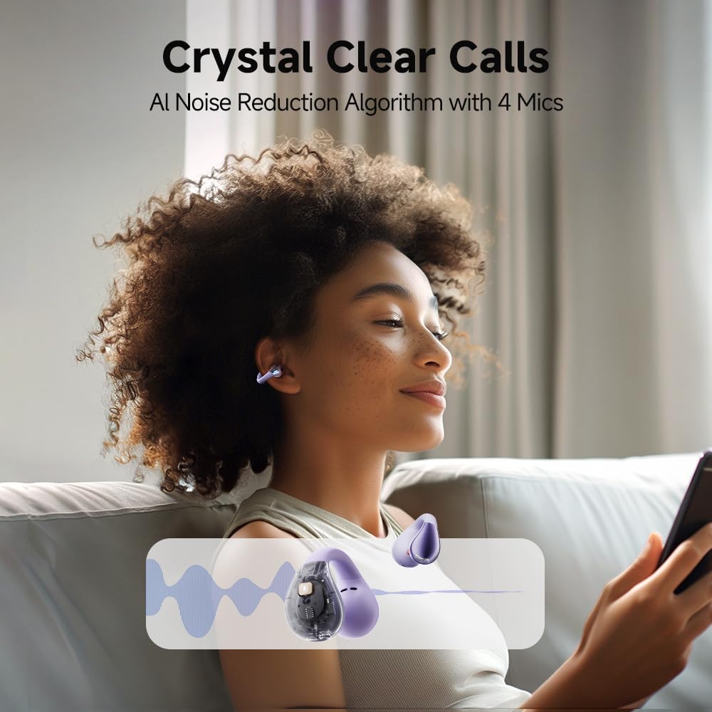 Foto 7 | Auriculares Inalámbricos Bluetooth De Oído Abierto Qcy Crossky C30 - Venta Internacional.