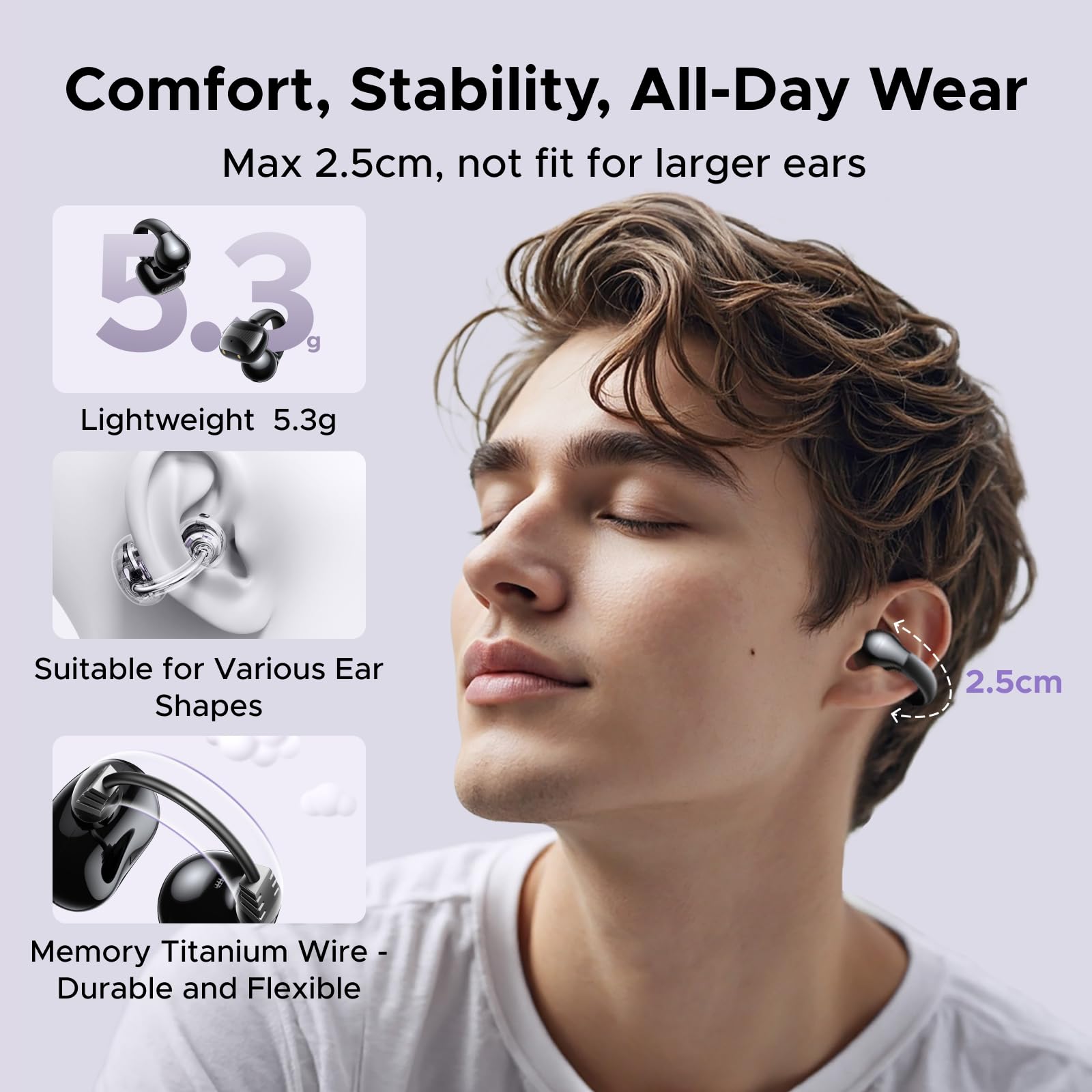 Foto 3 pulgar | Auriculares Inalámbricos Ugreen Open Ear Bluetooth 5.4 30h Playtime - Venta Internacional.
