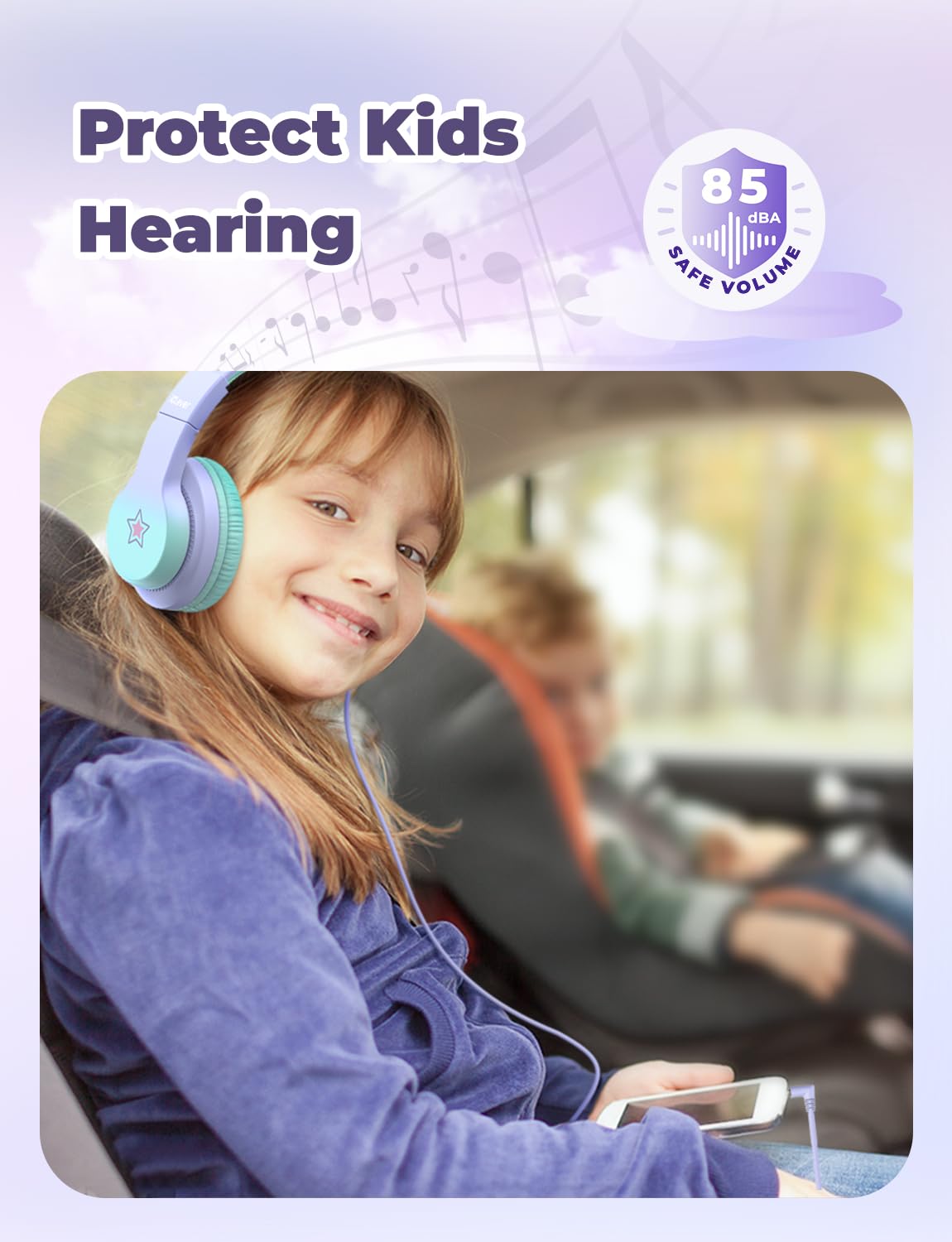 Foto 2 | Auriculares Iclever Hs19s Para Niños Con Micrófono Y Límite De Volumen De 85 Dba - Venta Internacional.
