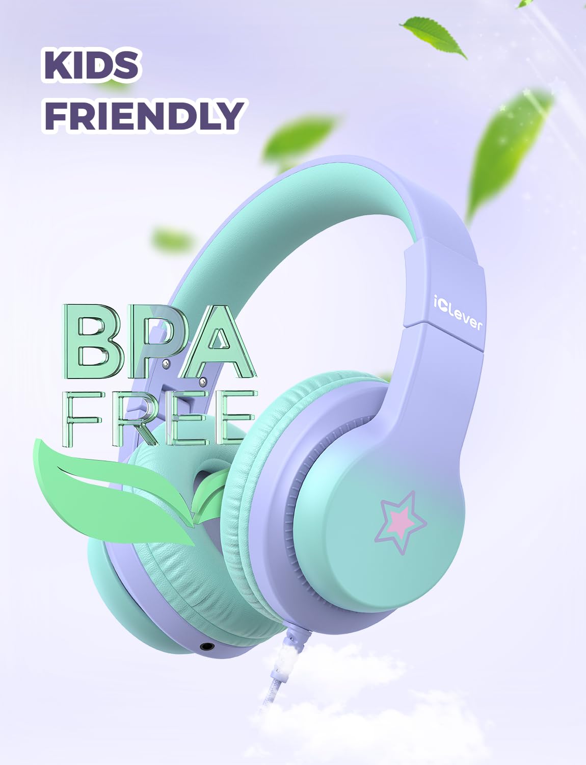 Foto 5 pulgar | Auriculares Iclever Hs19s Para Niños Con Micrófono Y Límite De Volumen De 85 Dba - Venta Internacional.