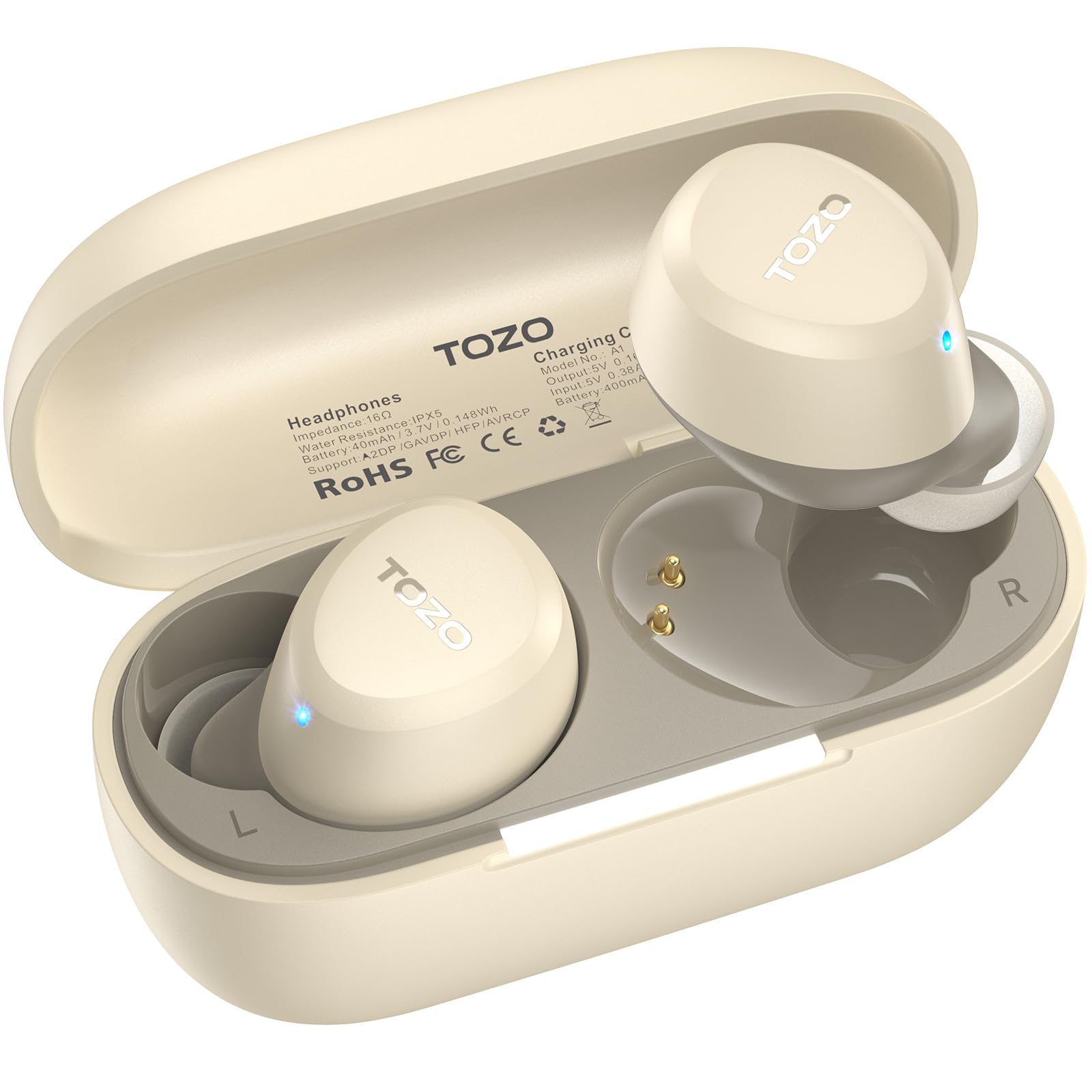 Auriculares Inalámbricos Tozo A1 Bluetooth 5.3 A Prueba De Agua Con Funda - Venta Internacional.