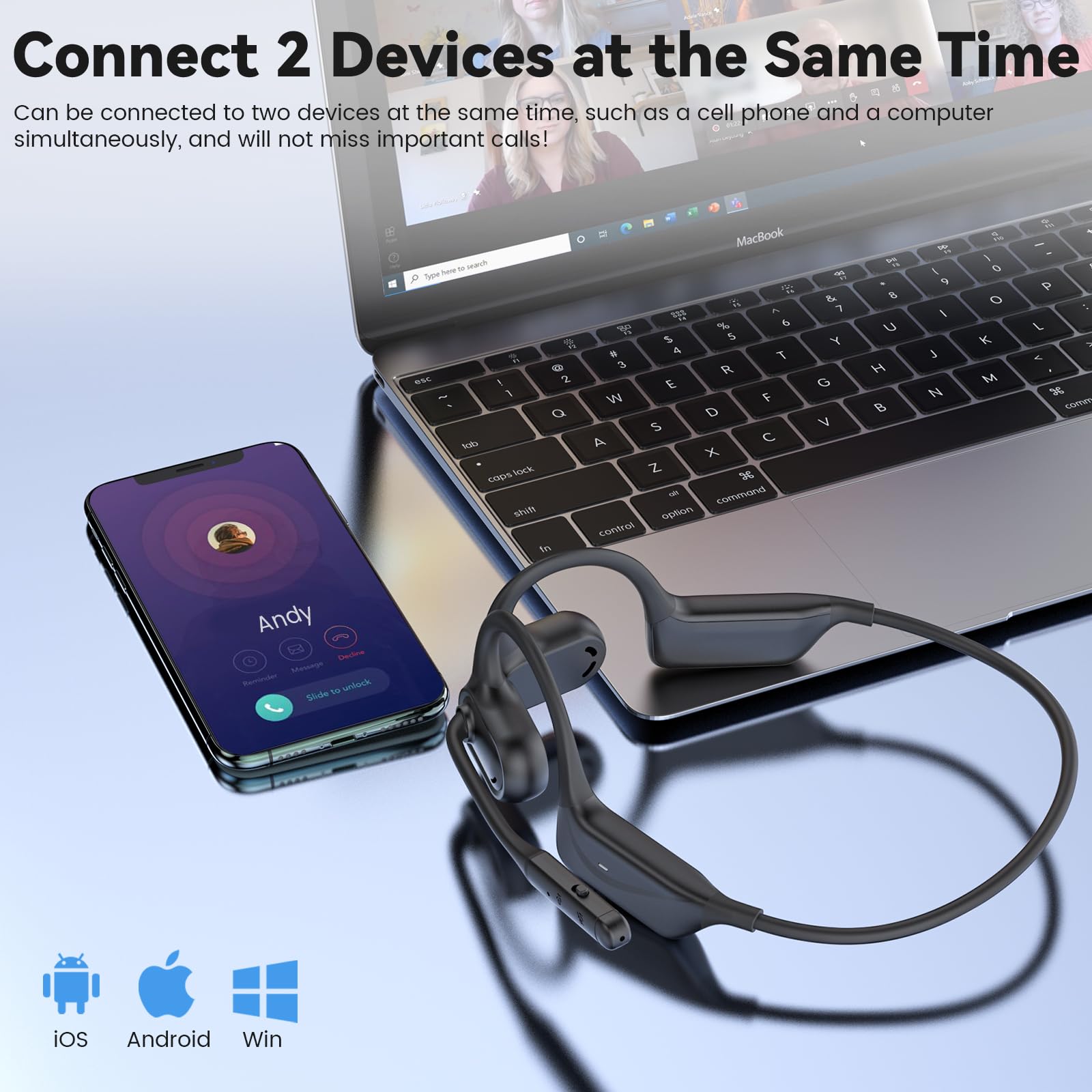 Foto 7 pulgar | Auriculares Abiertos Monodeal Lightweight Bluetooth 5.4 - Venta Internacional.
