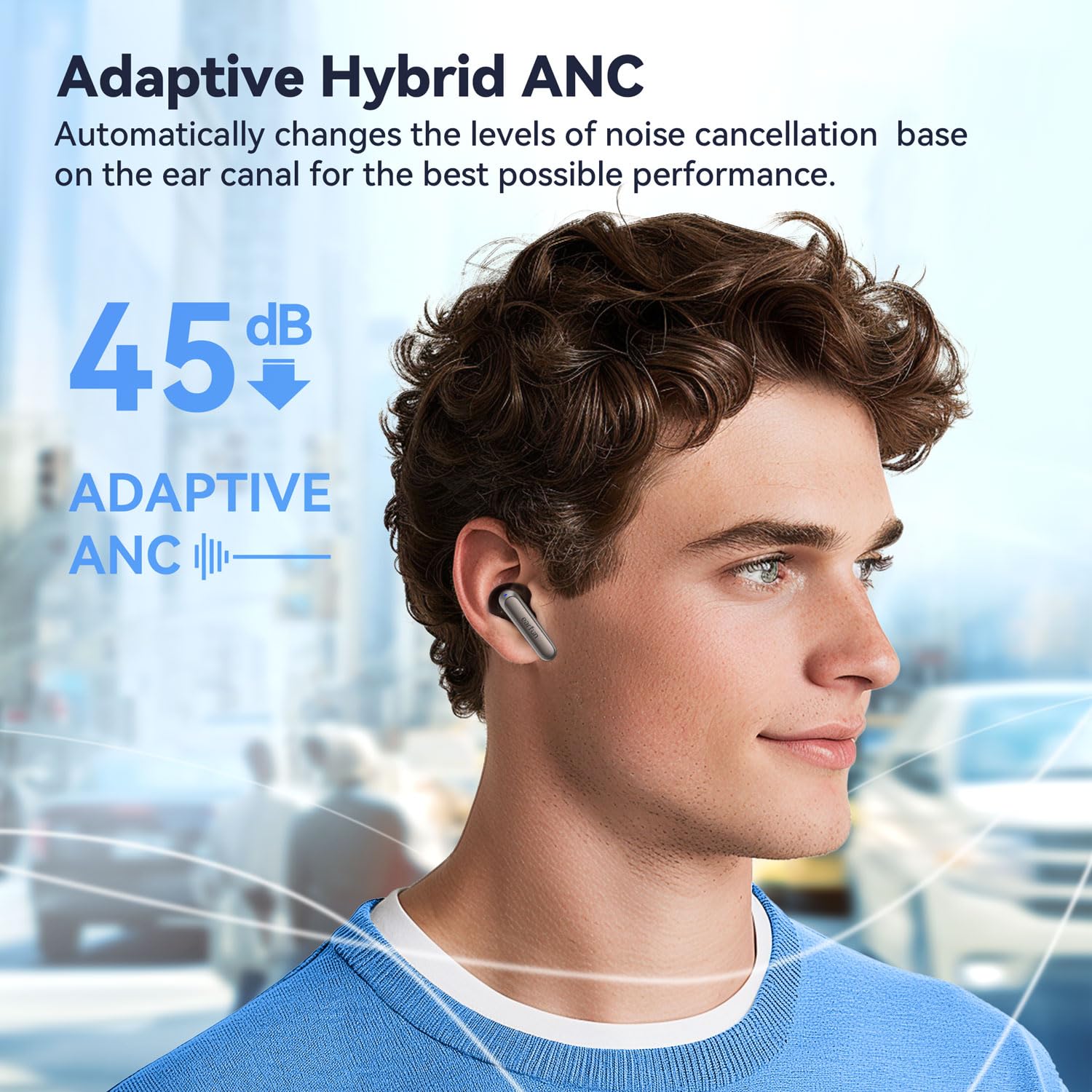 Foto 4 pulgar | Auriculares Inalámbricos Earfun Con Cancelación De Ruido Adaptativa  40 Horas De Reproducción - Venta Internacional.