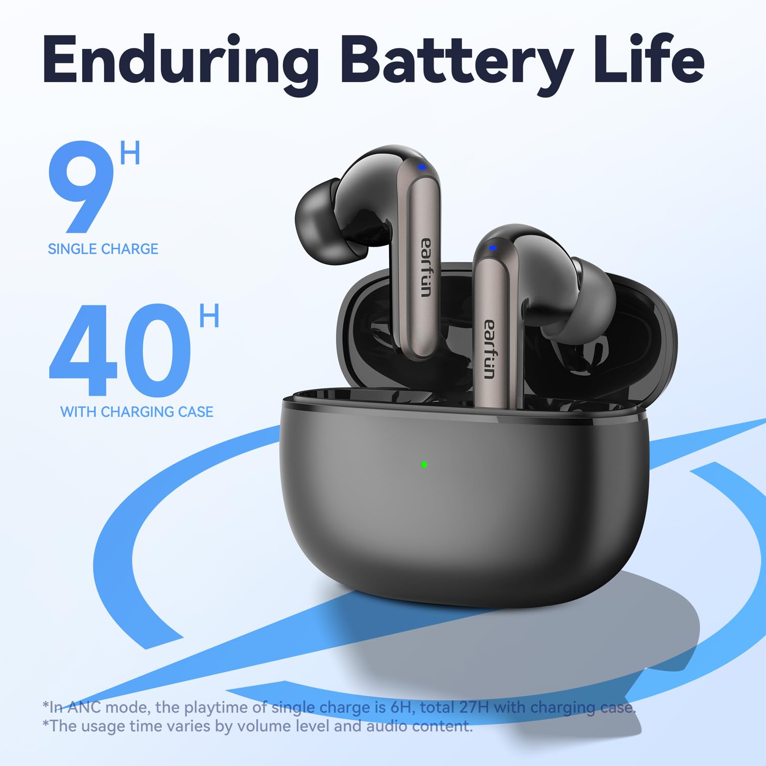 Foto 7 pulgar | Auriculares Inalámbricos Earfun Con Cancelación De Ruido Adaptativa  40 Horas De Reproducción - Venta Internacional.