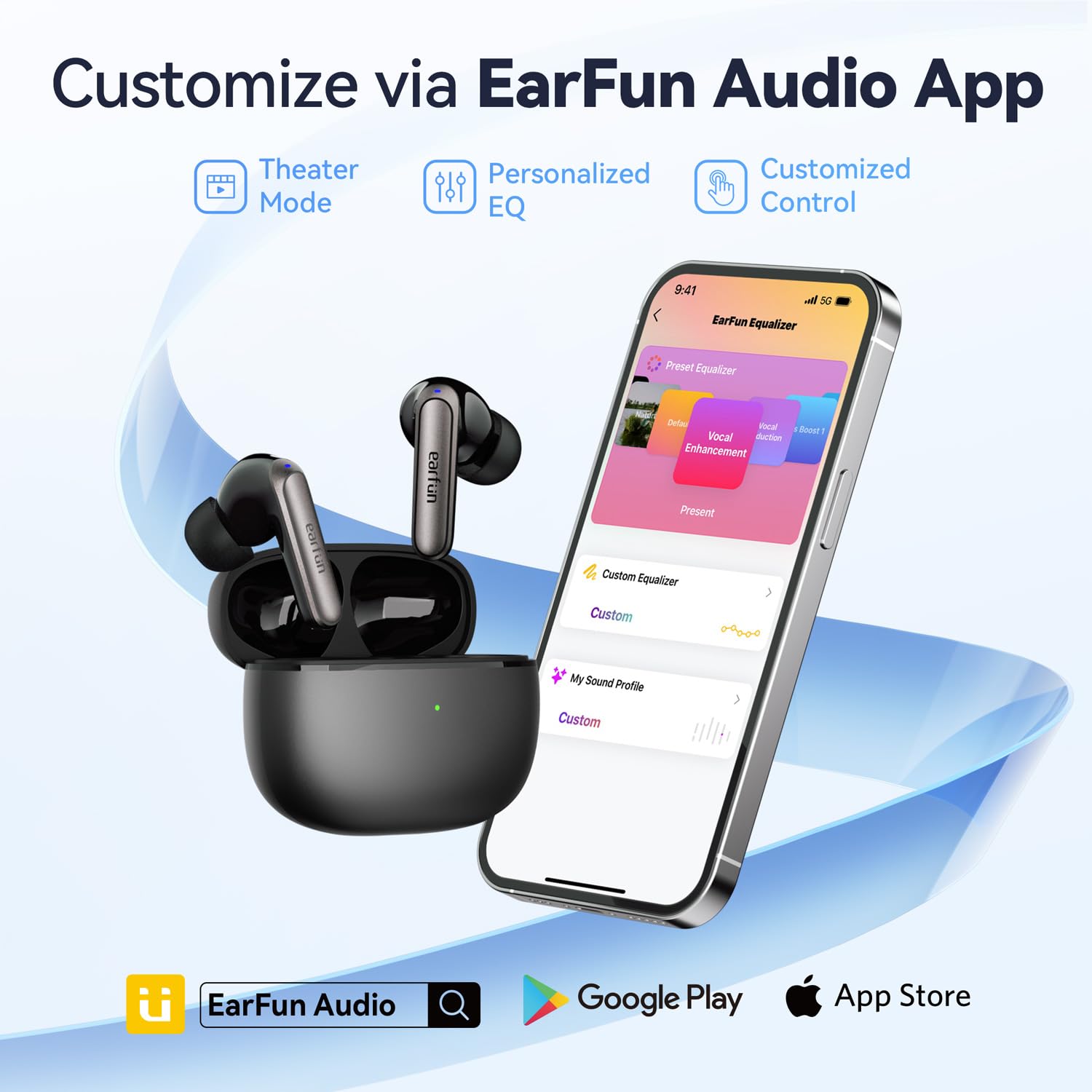 Foto 8 pulgar | Auriculares Inalámbricos Earfun Con Cancelación De Ruido Adaptativa  40 Horas De Reproducción - Venta Internacional.