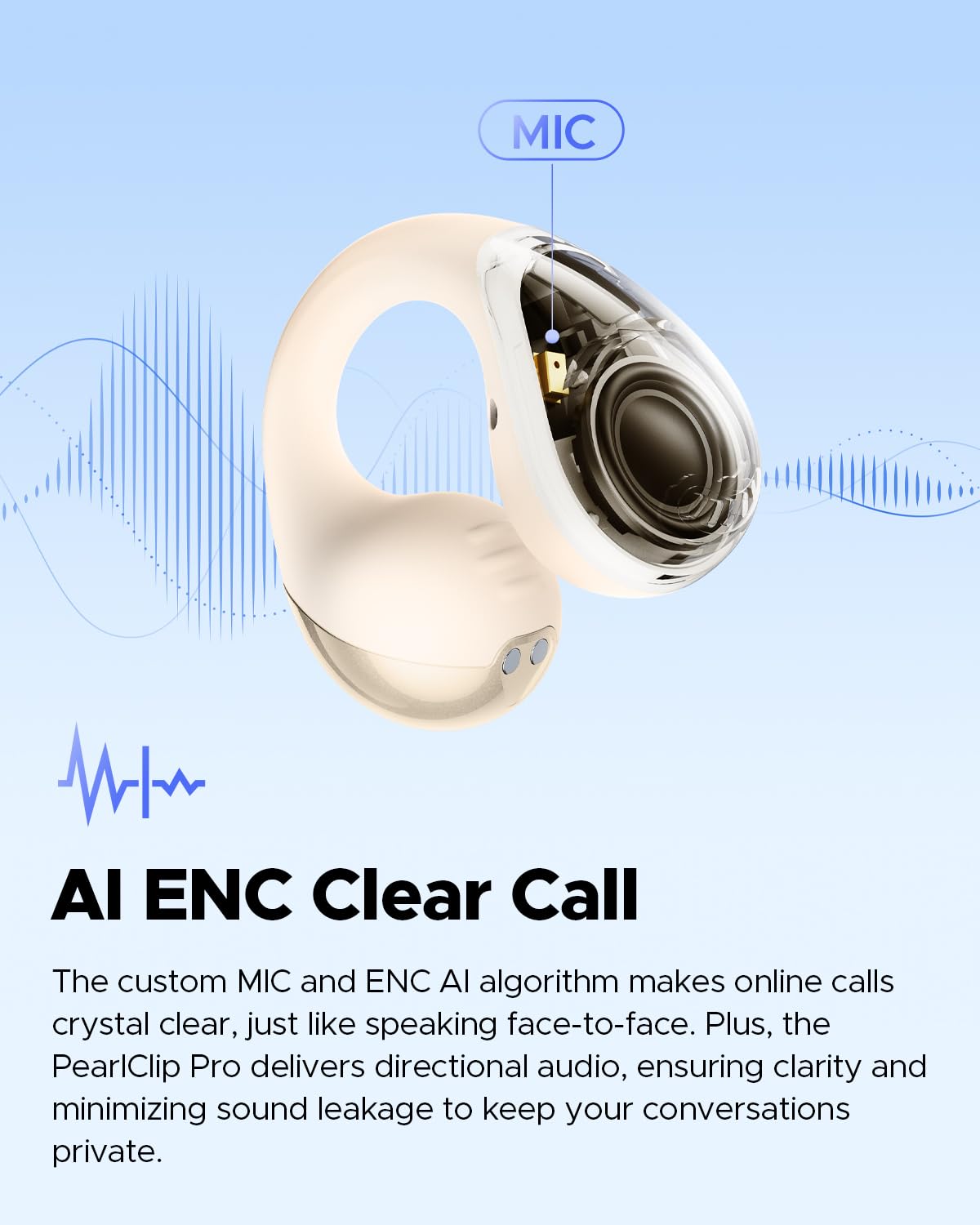 Foto 7 pulgar | Auriculares Inalámbricos Soundpeats Pearlclip Pro Ear Ultra Open - Venta Internacional.