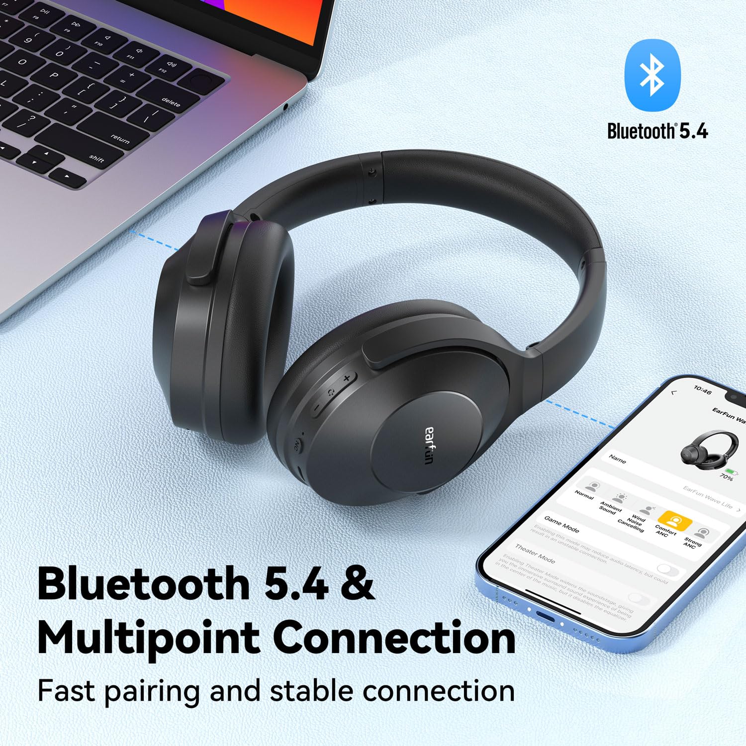 Foto 7 | Auriculares Earfun Wave Life Hybrid Anc Bluetooth 5.4 60h - Venta Internacional.
