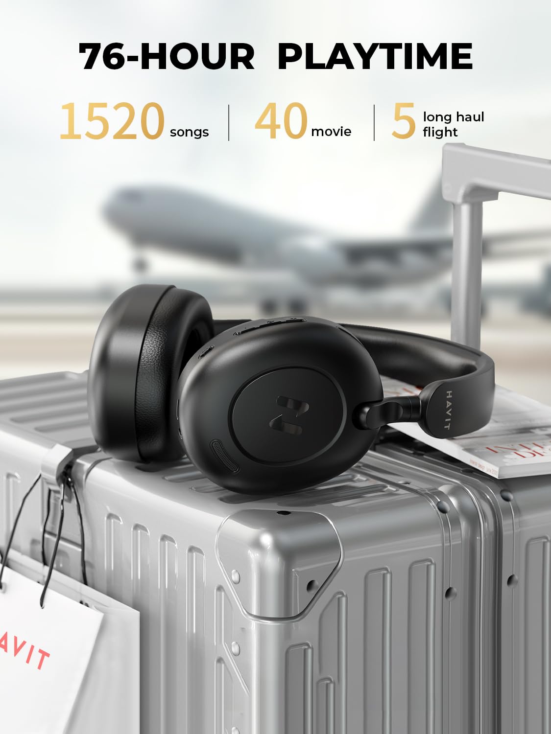 Foto 6 pulgar | Auriculares Havit H655bt Hybrid Con Cancelación Activa De Ruido - Venta Internacional.