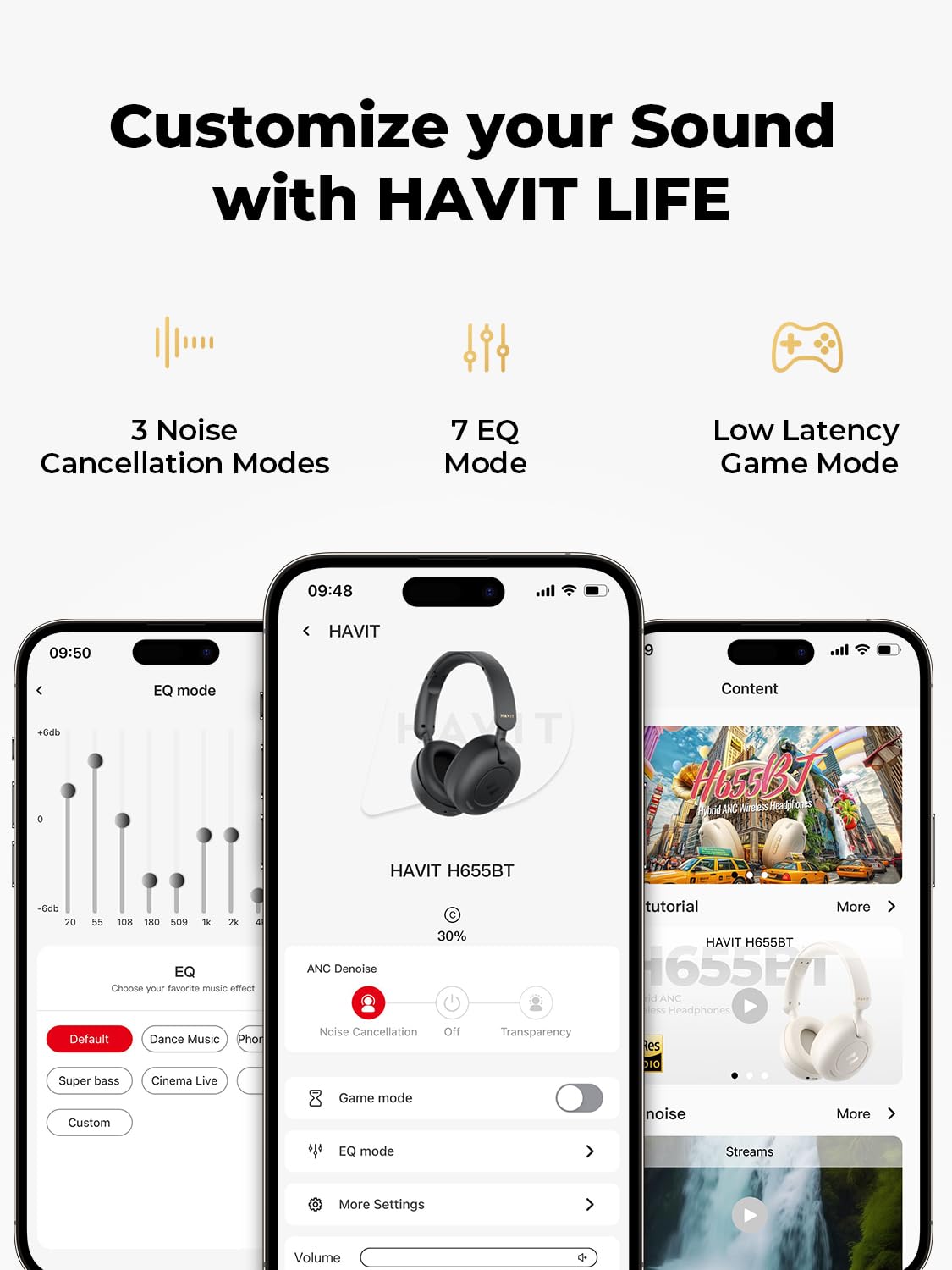Foto 8 pulgar | Auriculares Havit H655bt Hybrid Con Cancelación Activa De Ruido - Venta Internacional.