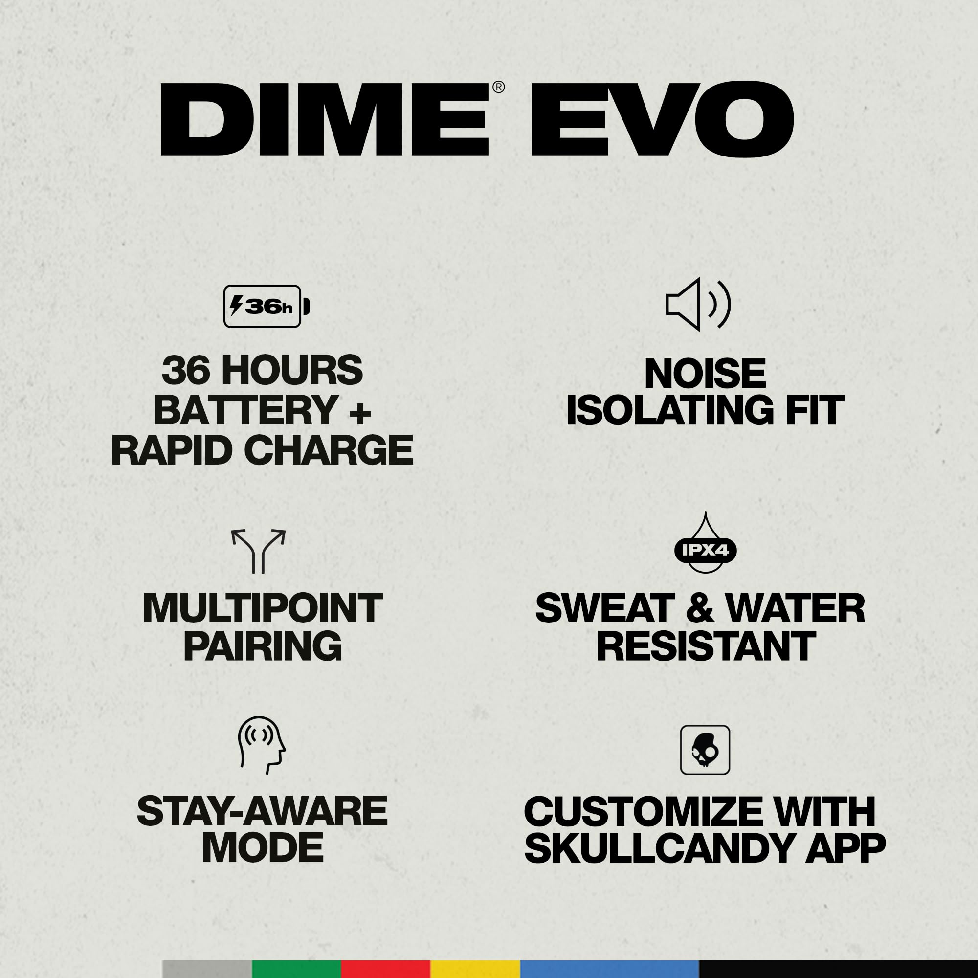 Foto 2 | Auriculares Inalámbricos Skullcandy Dime Evo Con Batería Bluetooth 36h - Venta Internacional.