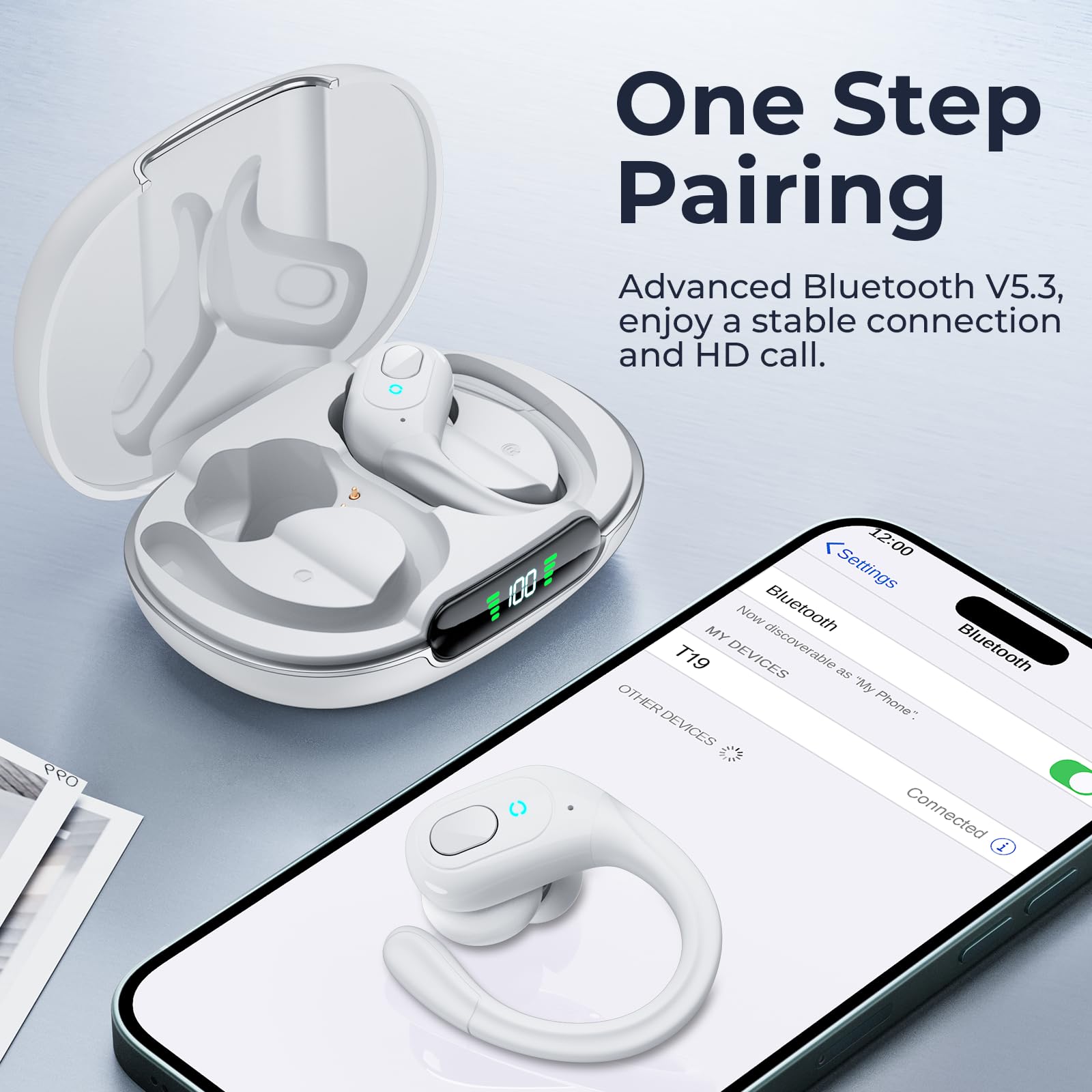Foto 6 pulgar | Auriculares Inalámbricos Occiam T19  Bluetooth  Reproducción De 90 Horas - Venta Internacional.