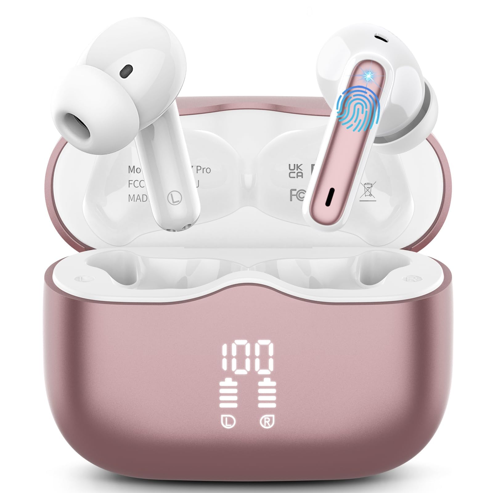 Auriculares Inalámbricos Xinwld A97 Bluetooth 5.4 40h Playtime Ip7 Rose Gold - Venta Internacional.