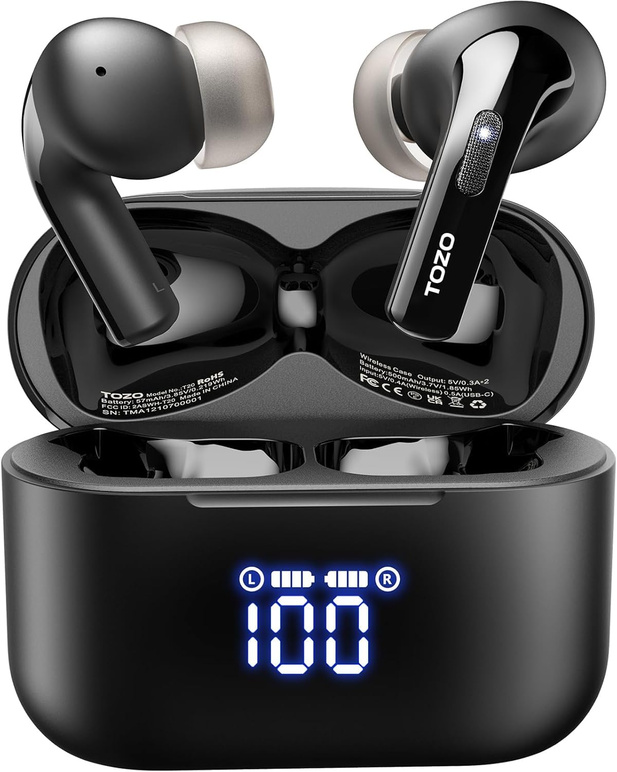 Auriculares Inalámbricos Tozo T20 Auriculares Bluetooth Ipx8 A Prueba De Agua - Venta Internacional.