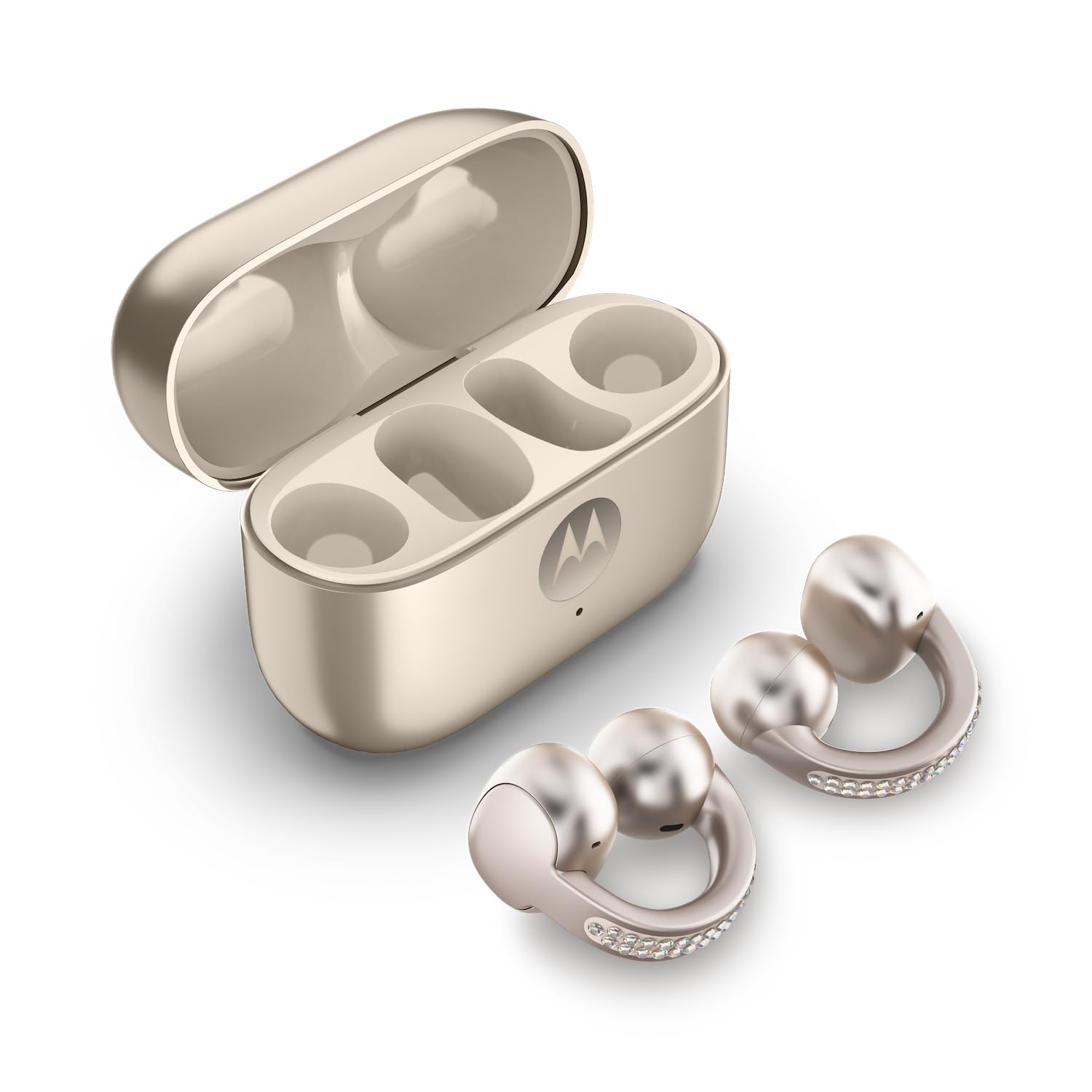 Foto 2 pulgar | Auriculares Motorola Moto Buds Loop Con Cristales Swarovski - Venta Internacional.