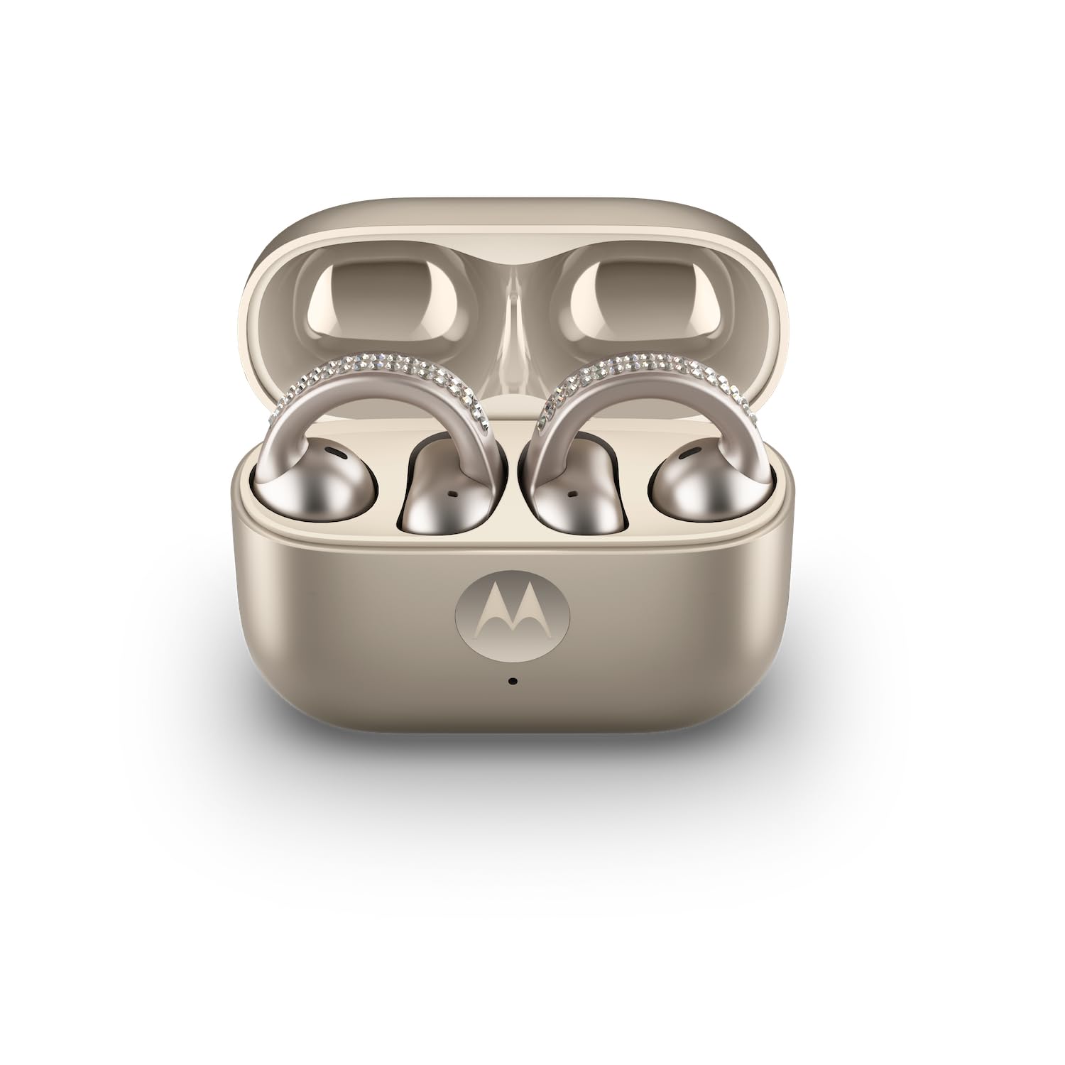 Foto 7 pulgar | Auriculares Motorola Moto Buds Loop Con Cristales Swarovski - Venta Internacional.