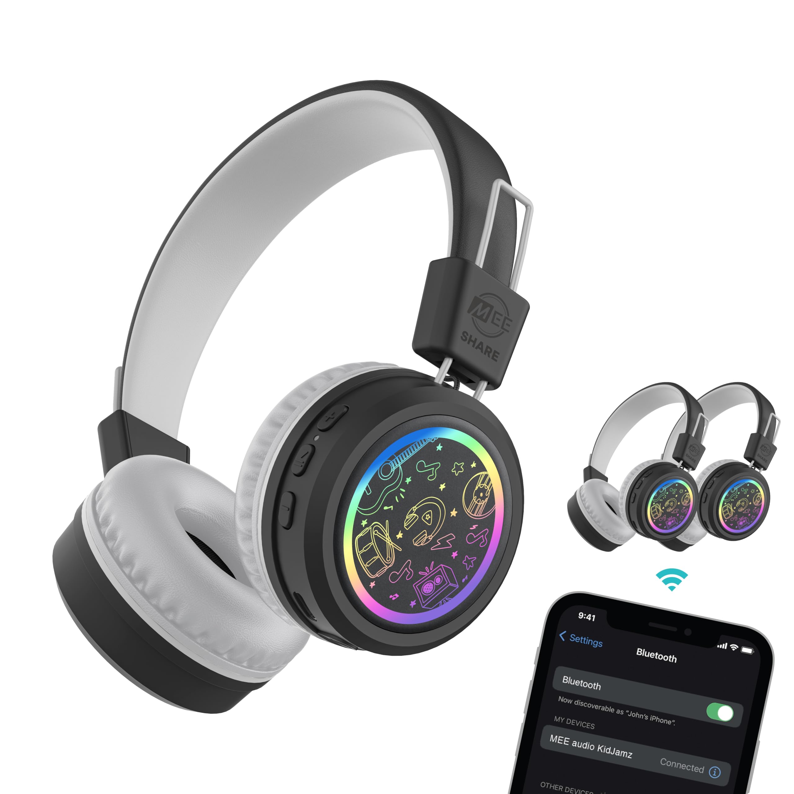 Foto 2 pulgar | Auriculares Bluetooth Mee Audio Kidjamz Share Kj55bt-s Para Niños - Venta Internacional.