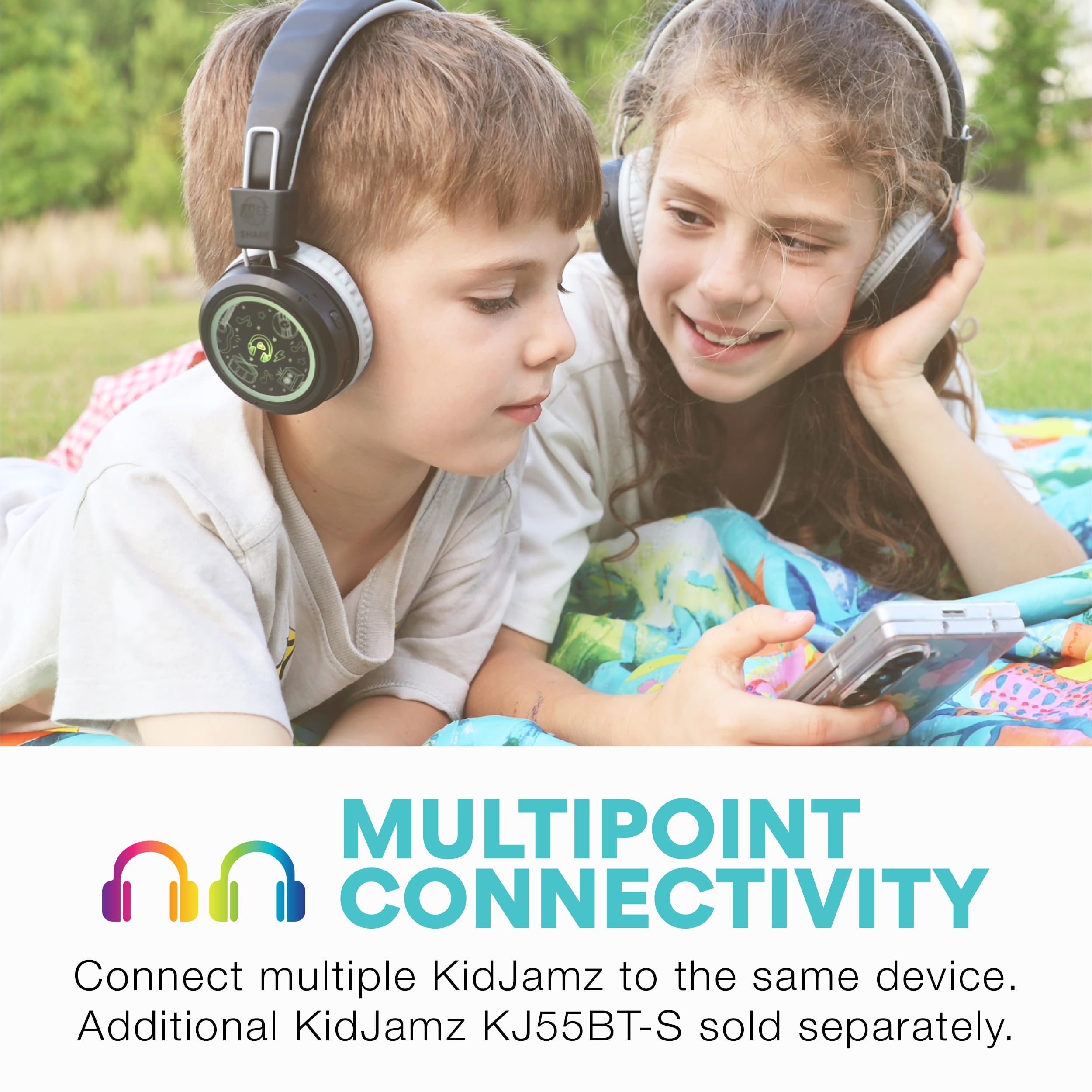 Foto 3 pulgar | Auriculares Bluetooth Mee Audio Kidjamz Share Kj55bt-s Para Niños - Venta Internacional.