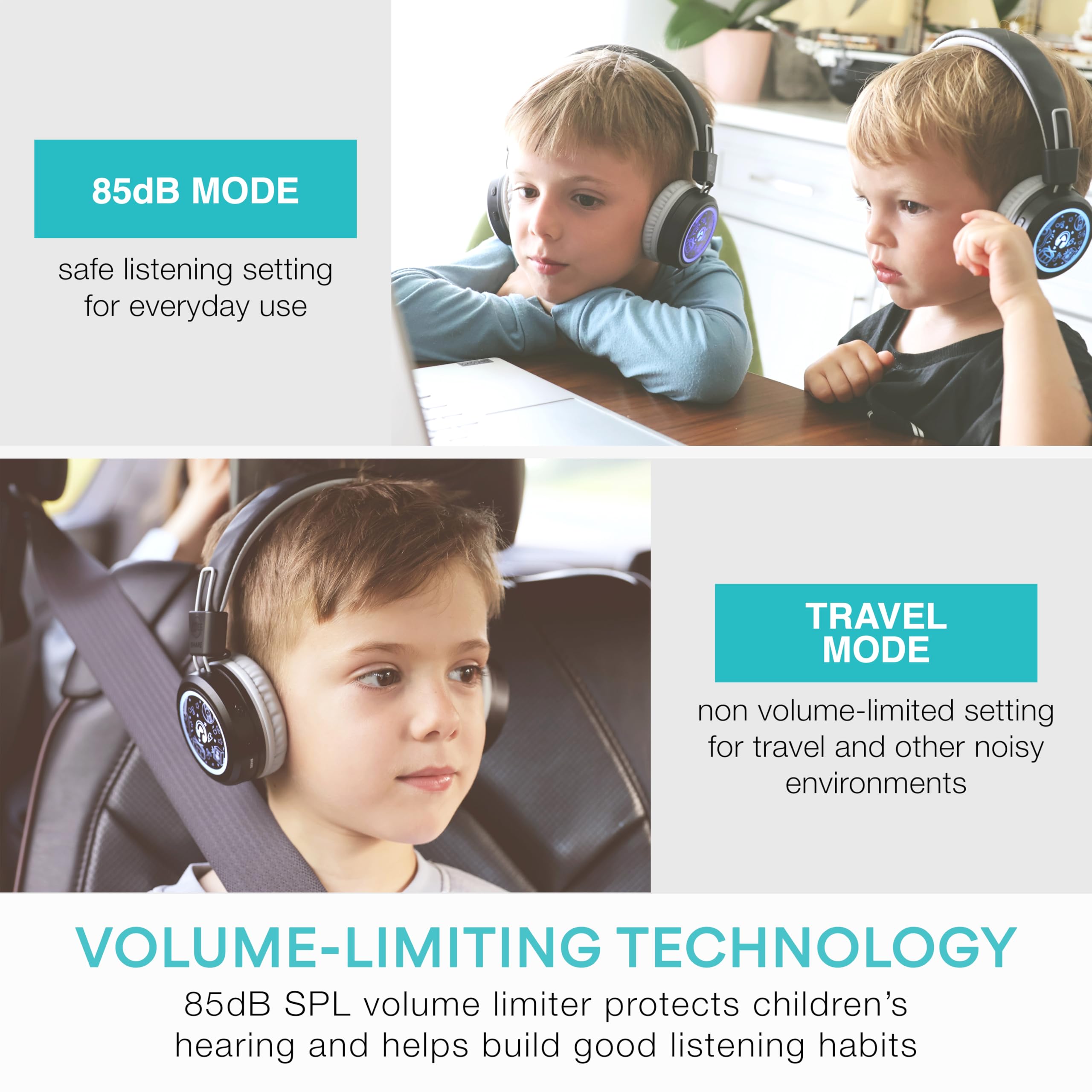 Foto 4 pulgar | Auriculares Bluetooth Mee Audio Kidjamz Share Kj55bt-s Para Niños - Venta Internacional.